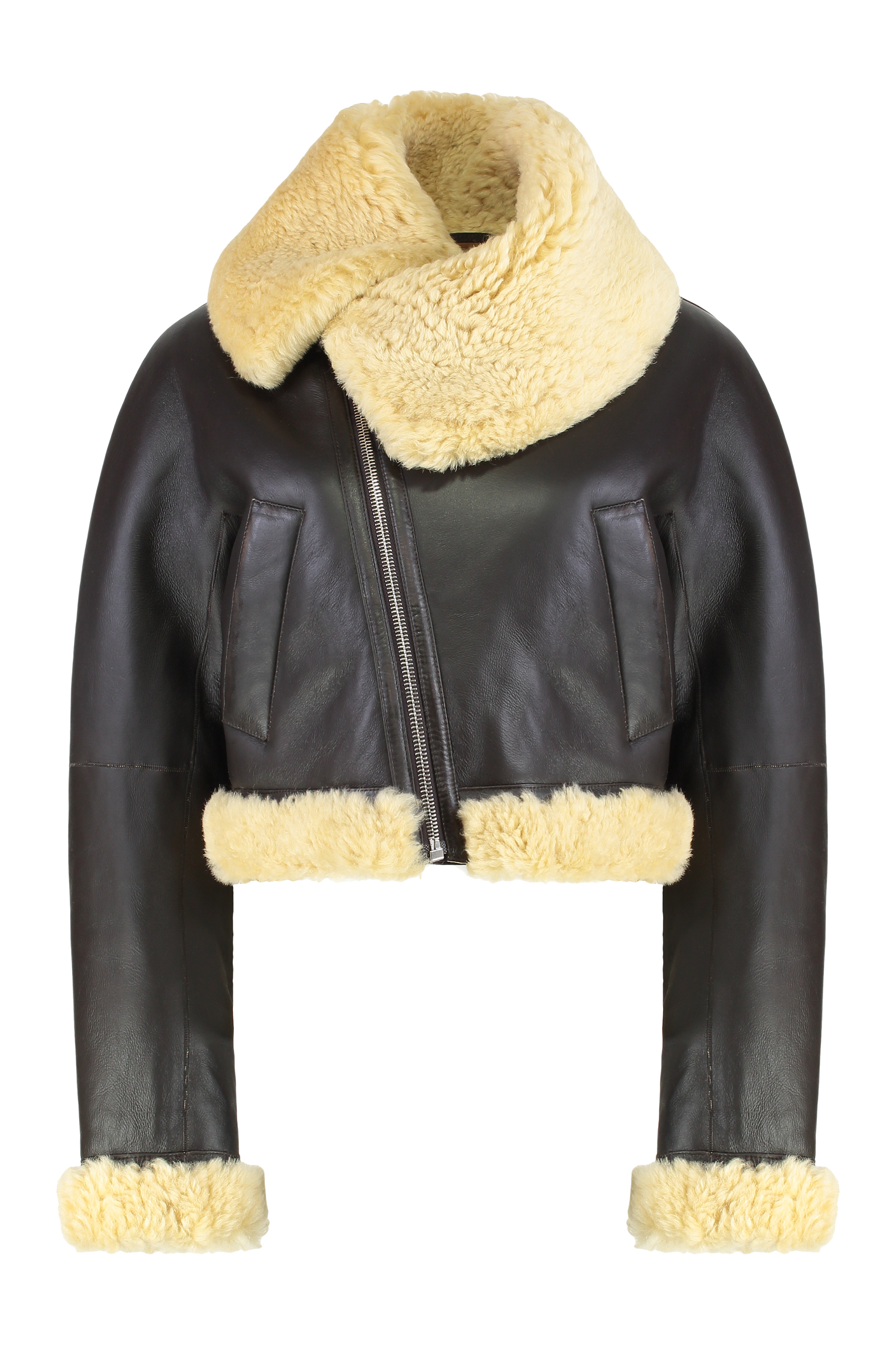 Aviator jacket in leather