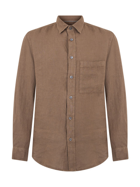Linen shirt with long sleeves