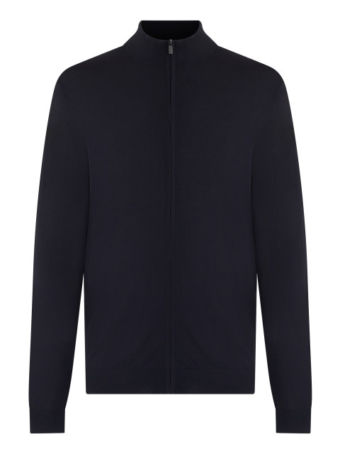Zip hoodie with collar