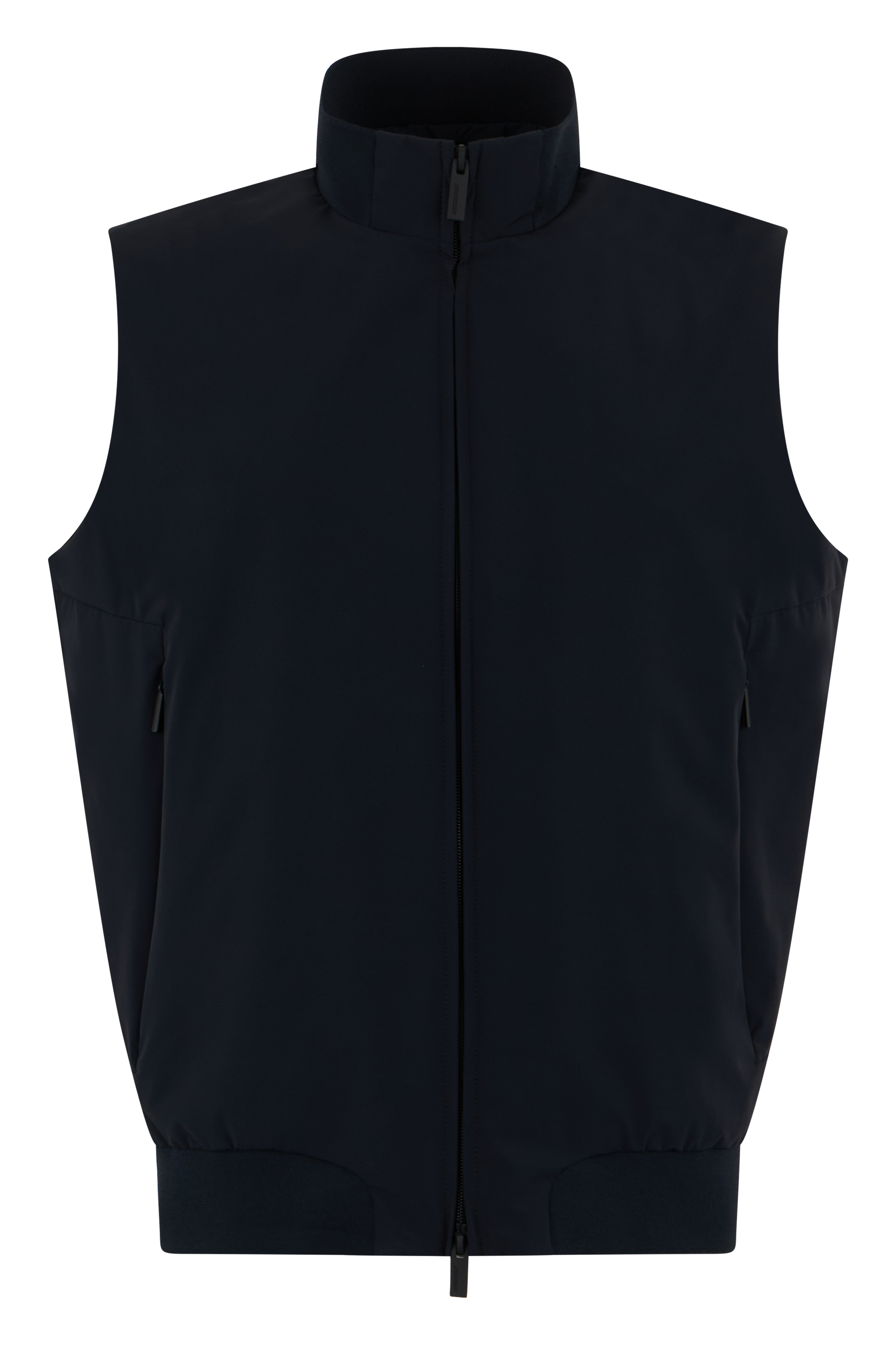 Sleeveless vest with zipper