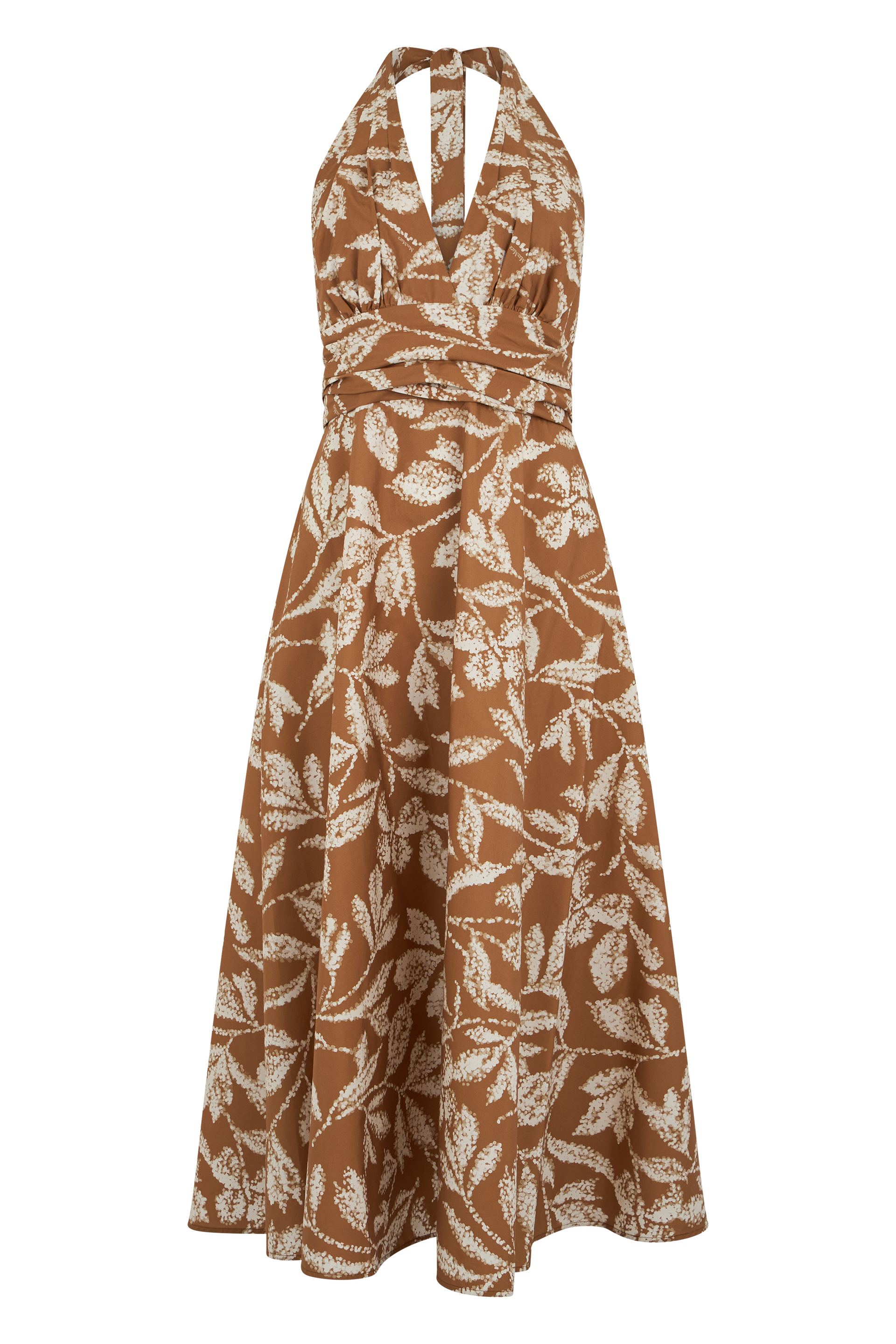 Midi dress in cotton with print