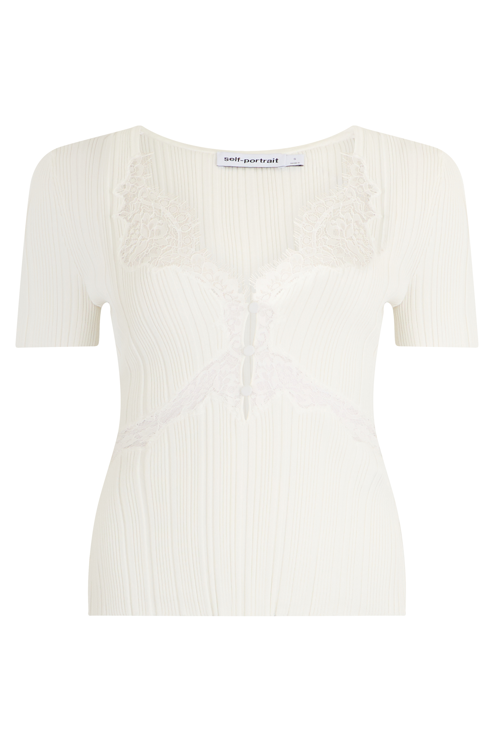Top with wide neckline and lace