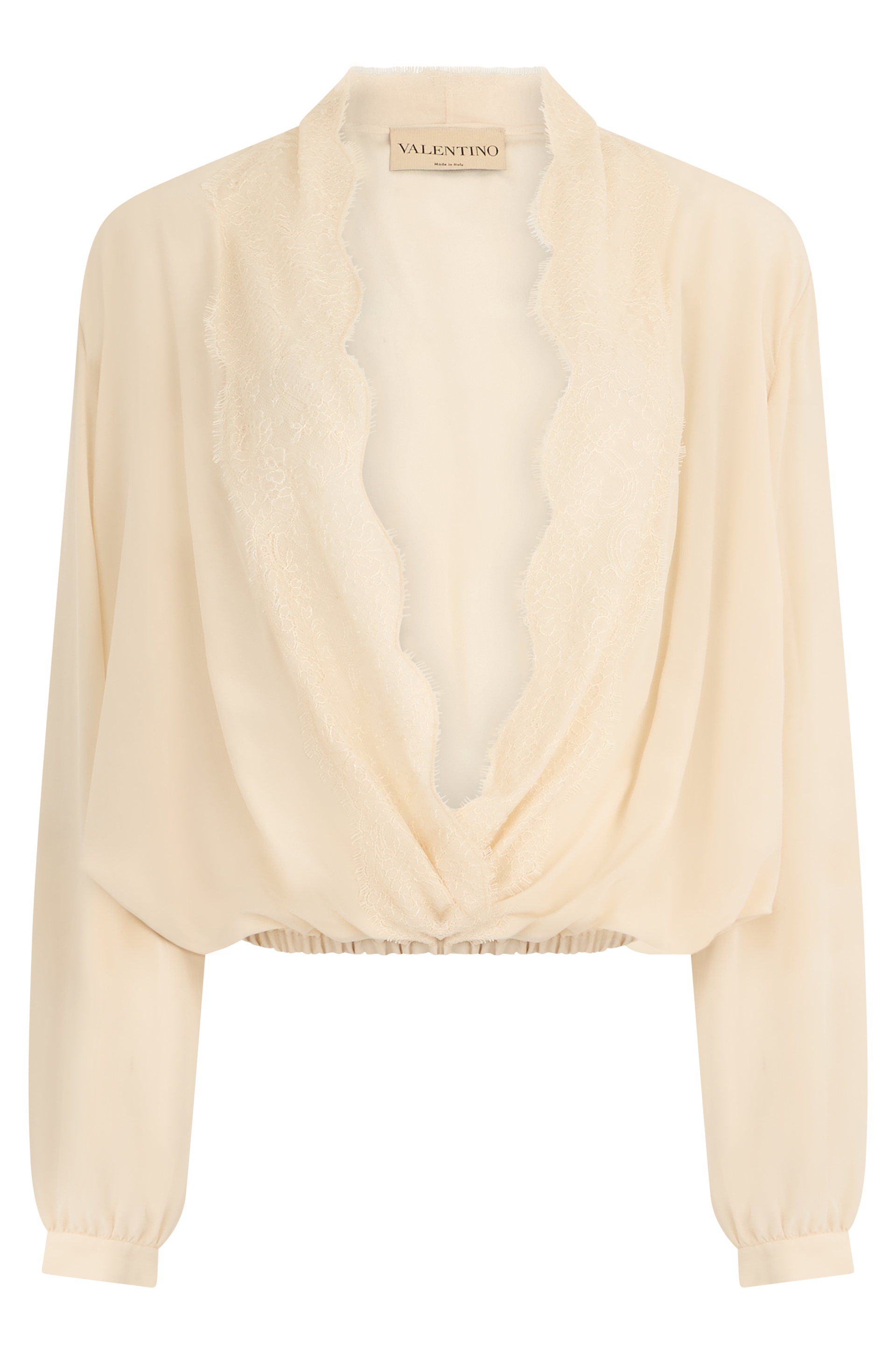 Short silk top