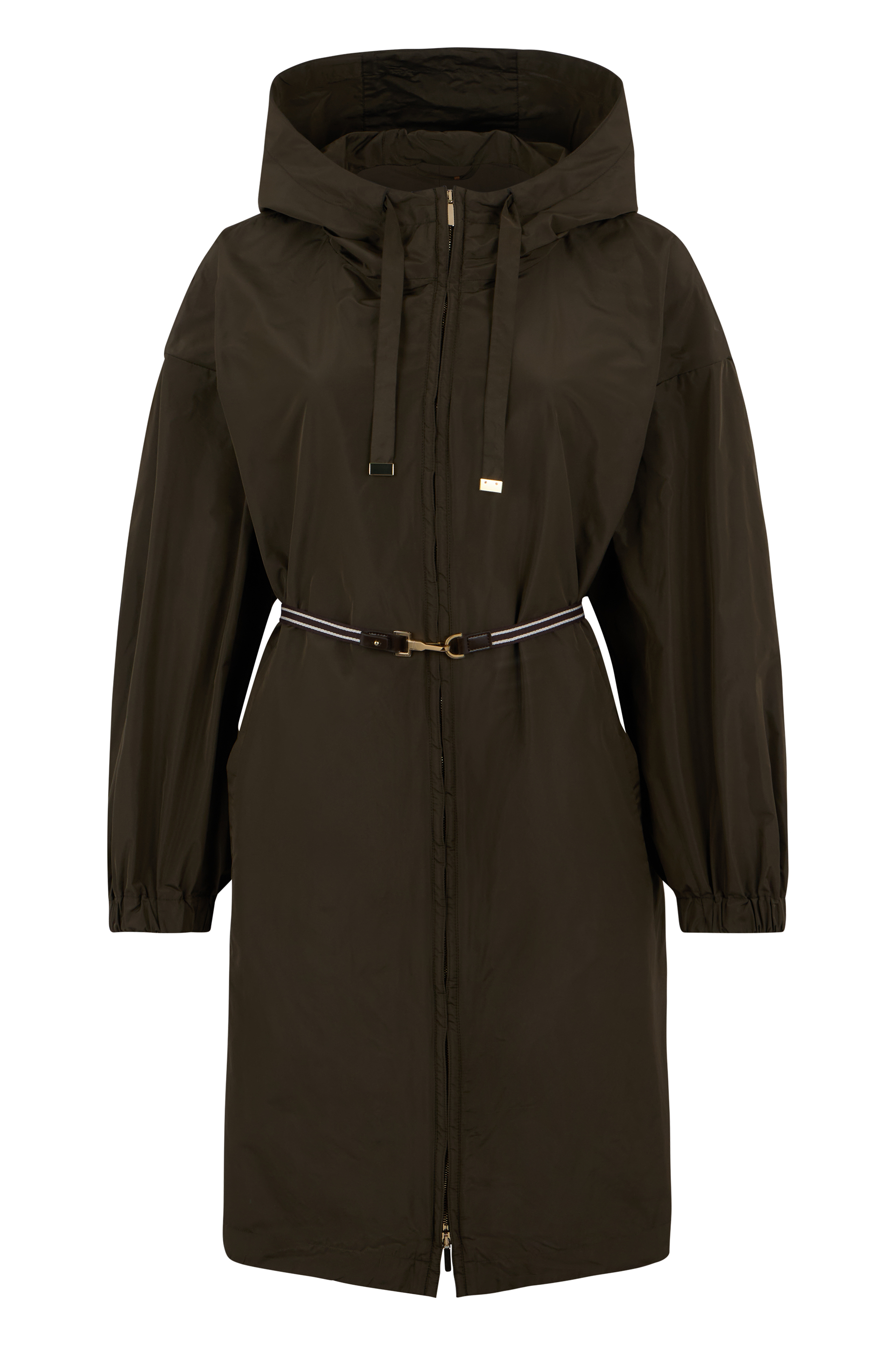 Water-repellent taffeta parka