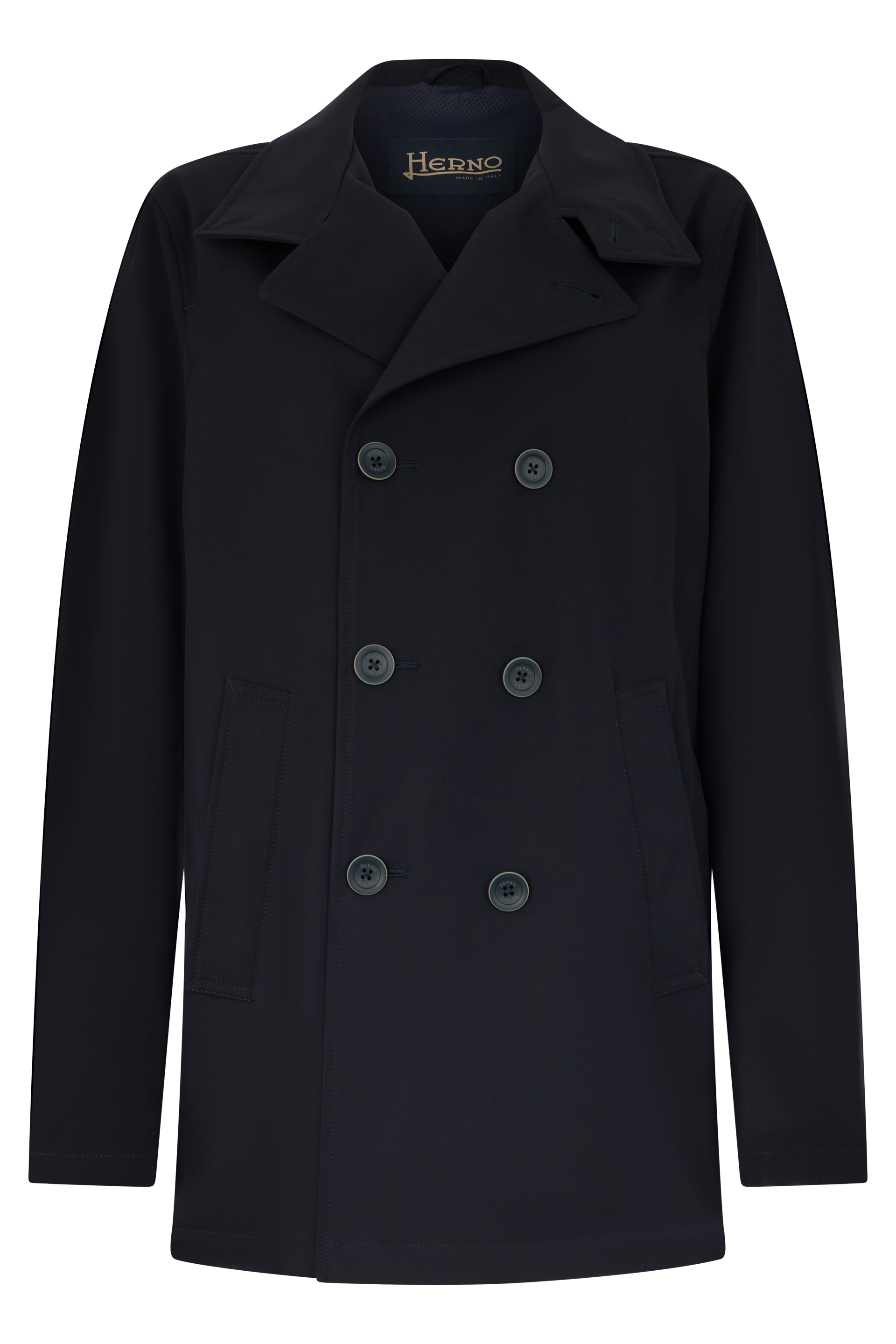 Double-breasted jacket in polyester