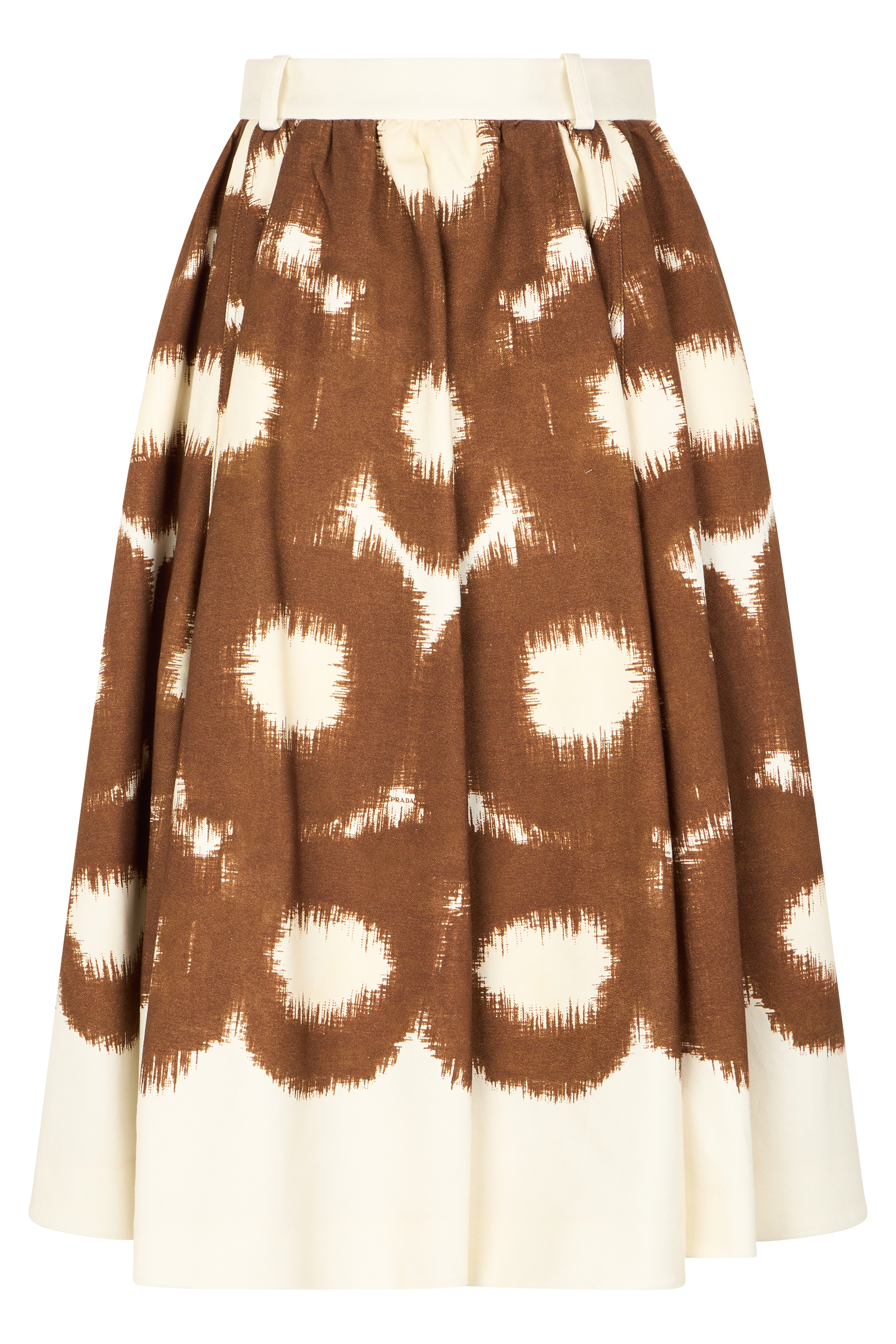 Midi cotton dress with print