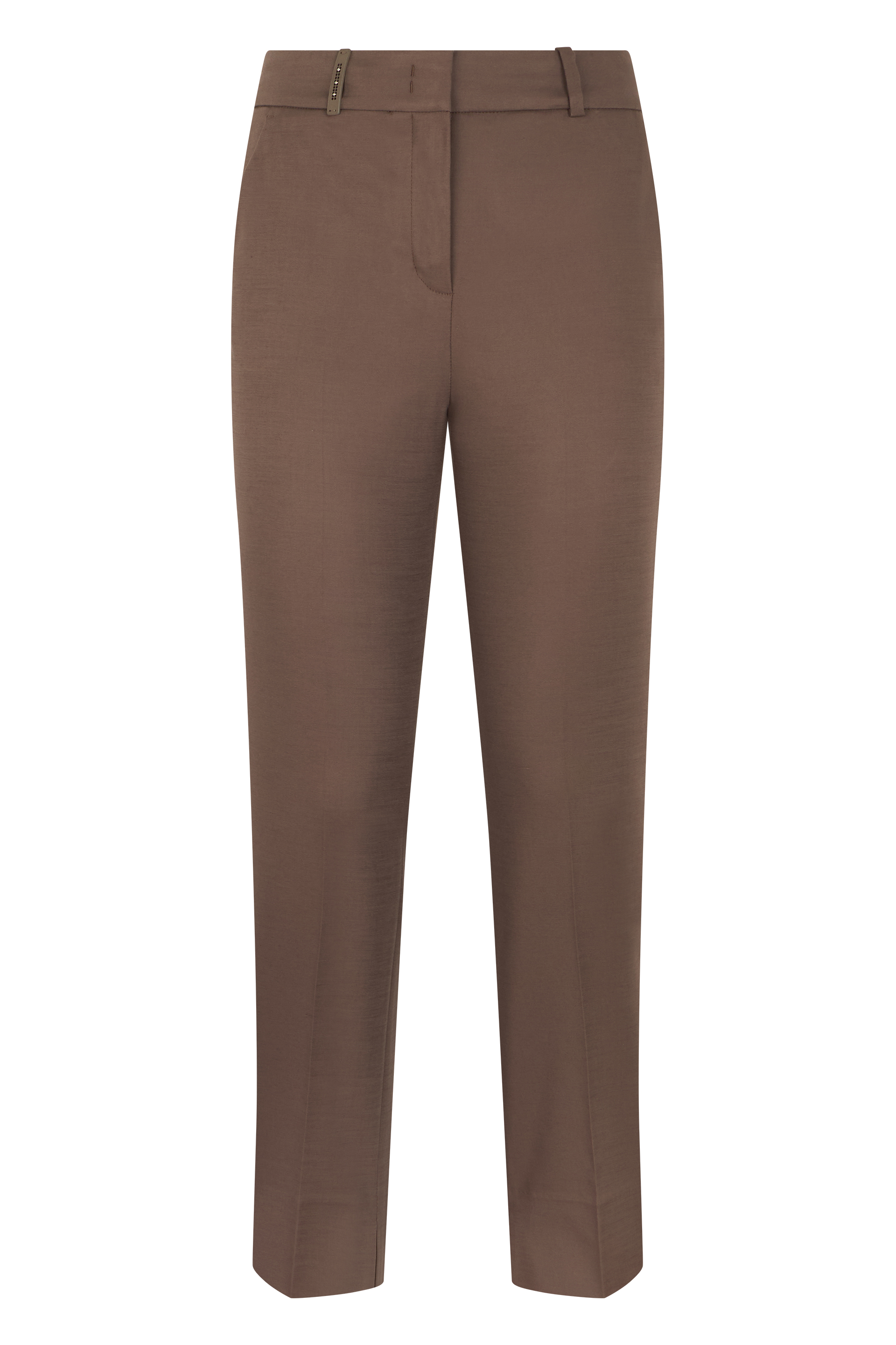 Straight cotton elastic pants