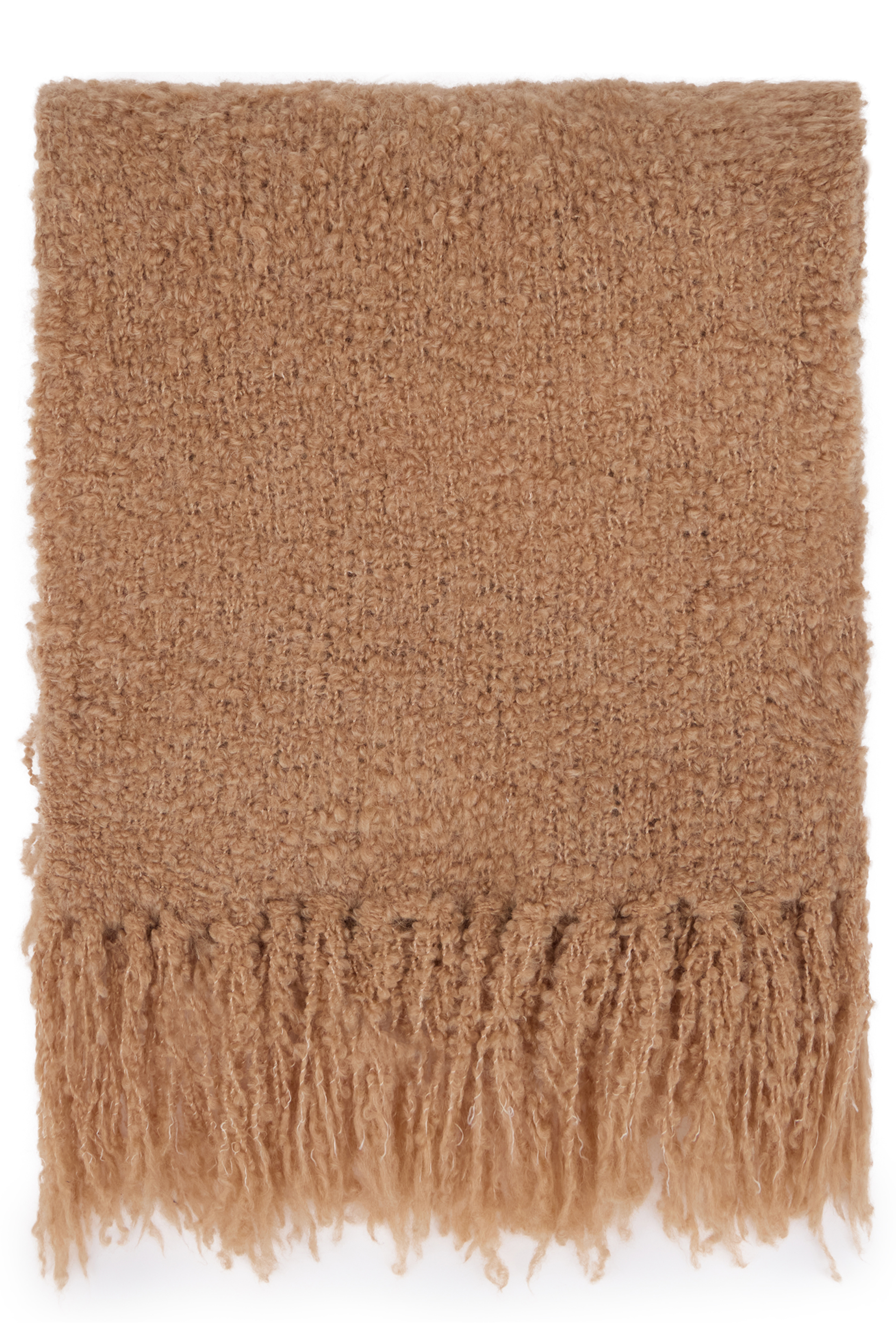 Boucle scarf with fringes