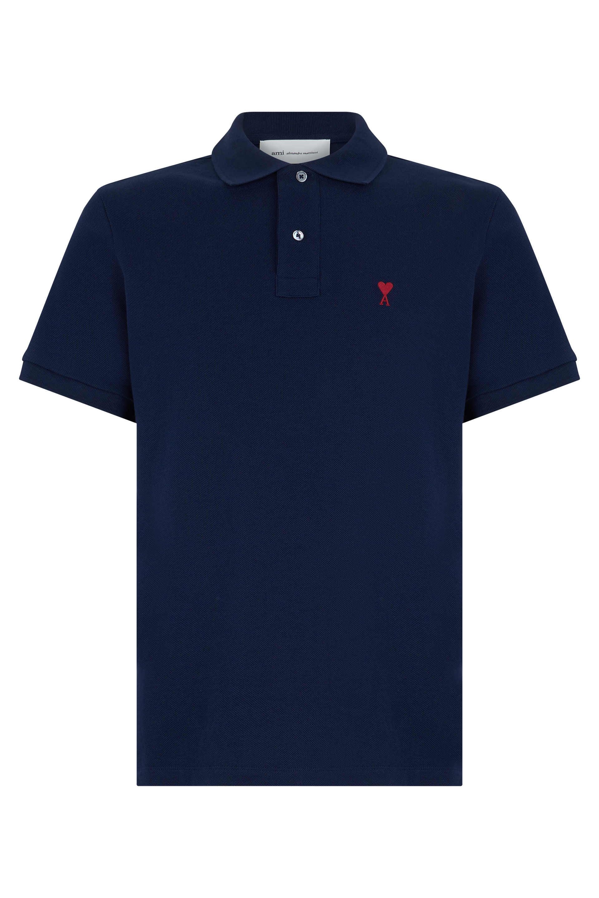Cotton polo with short sleeves