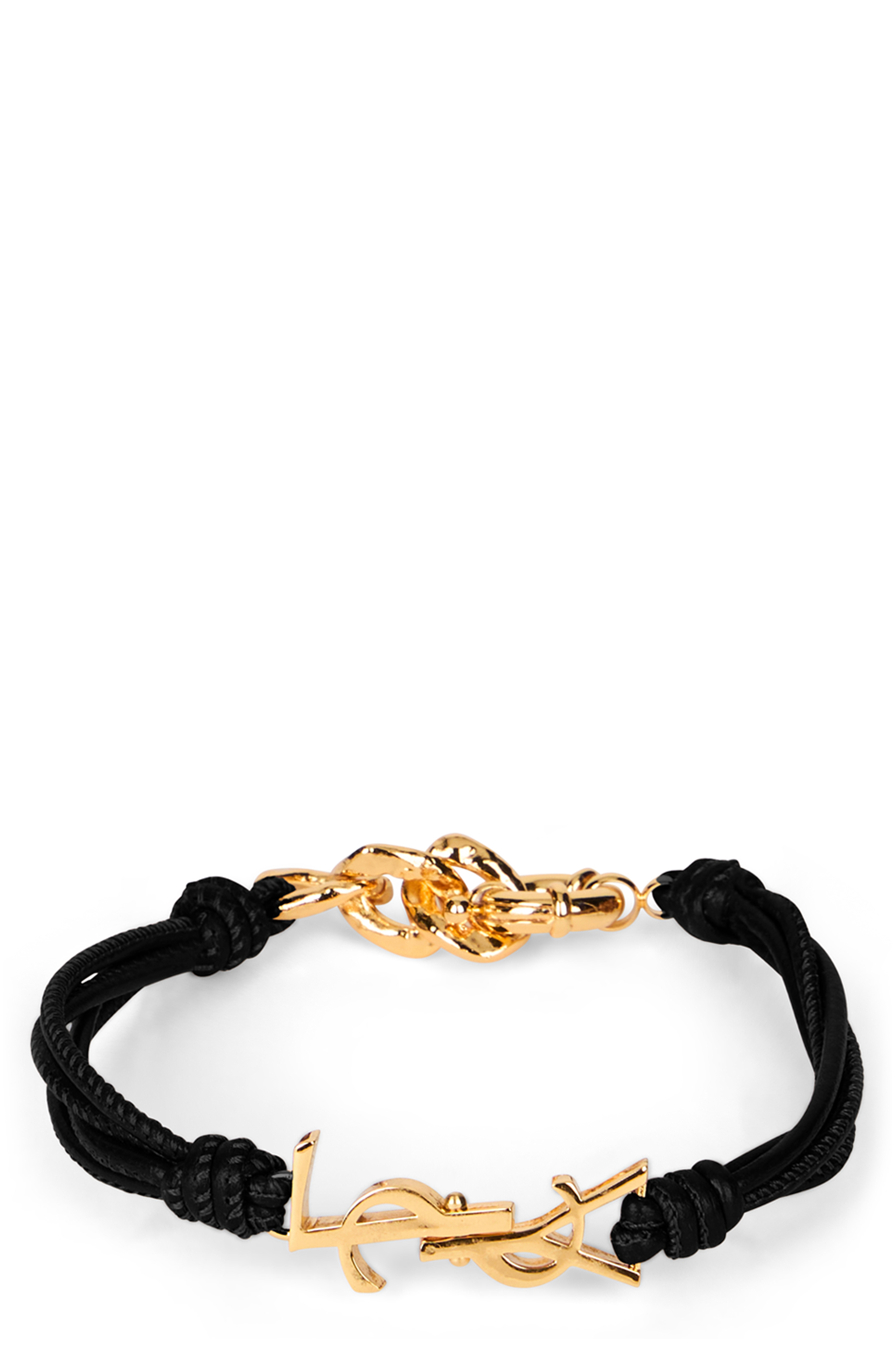 Leather bracelet with logo