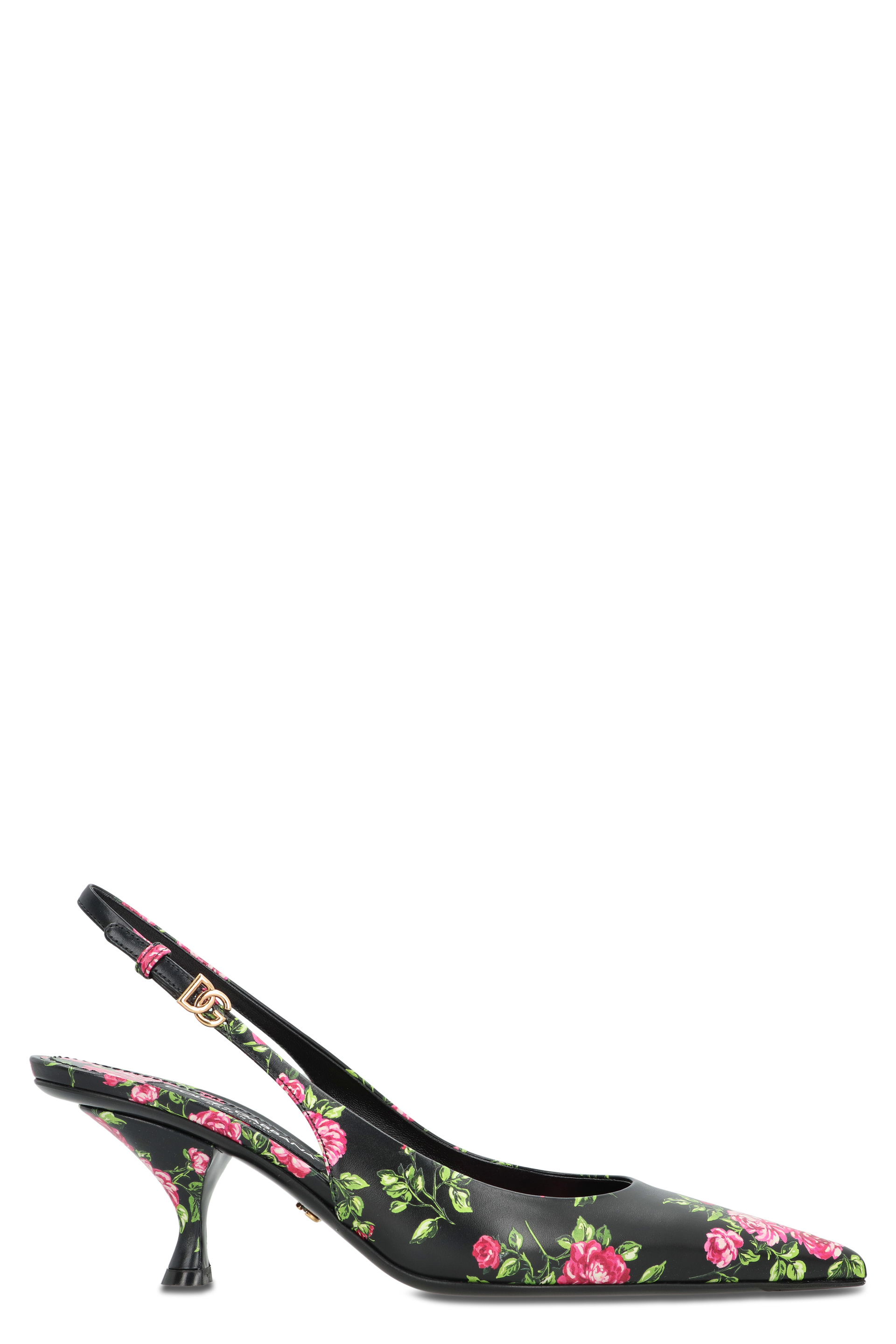Slingback lollo in calfskin