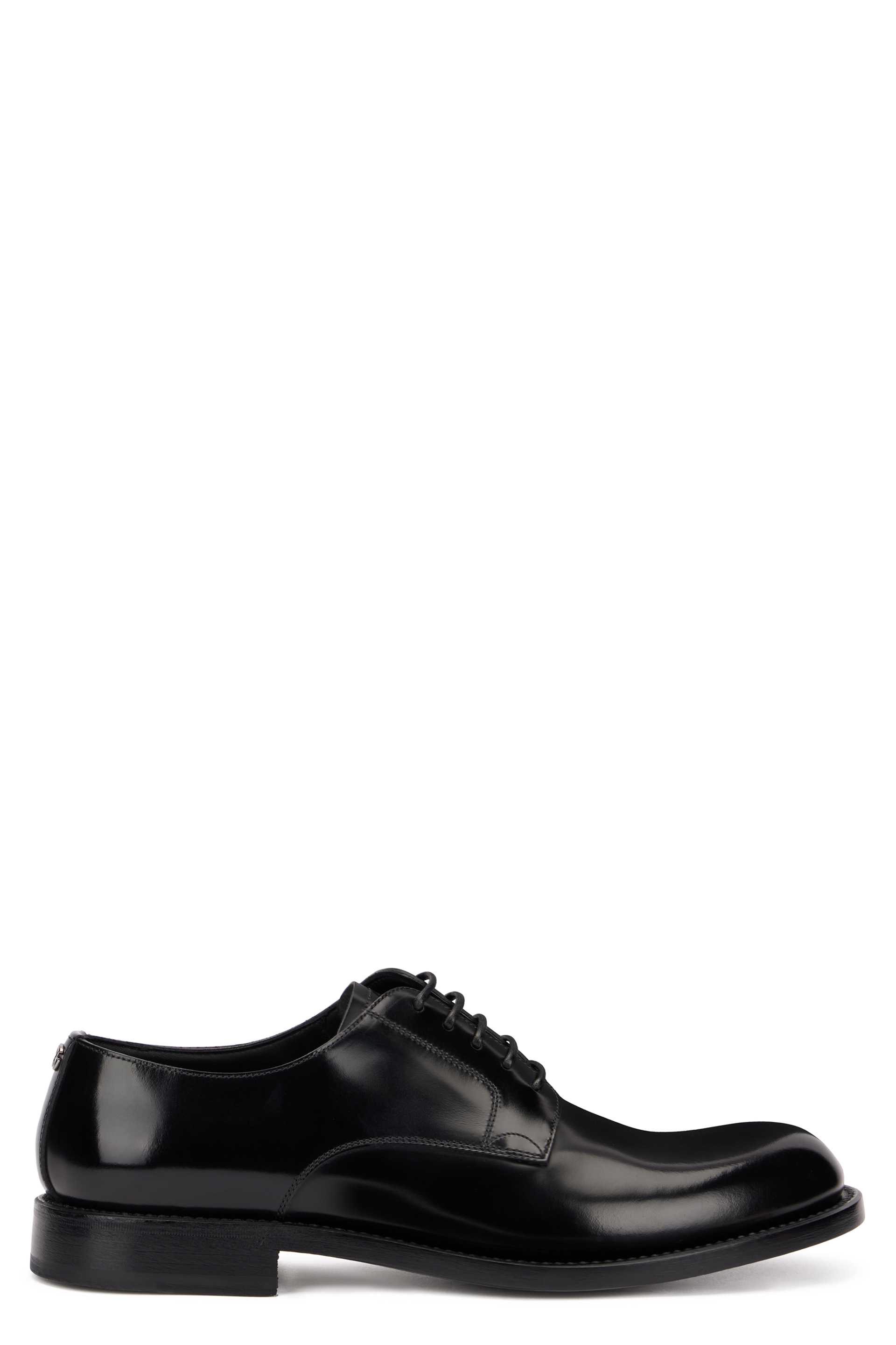 Derby moccasin in shiny leather