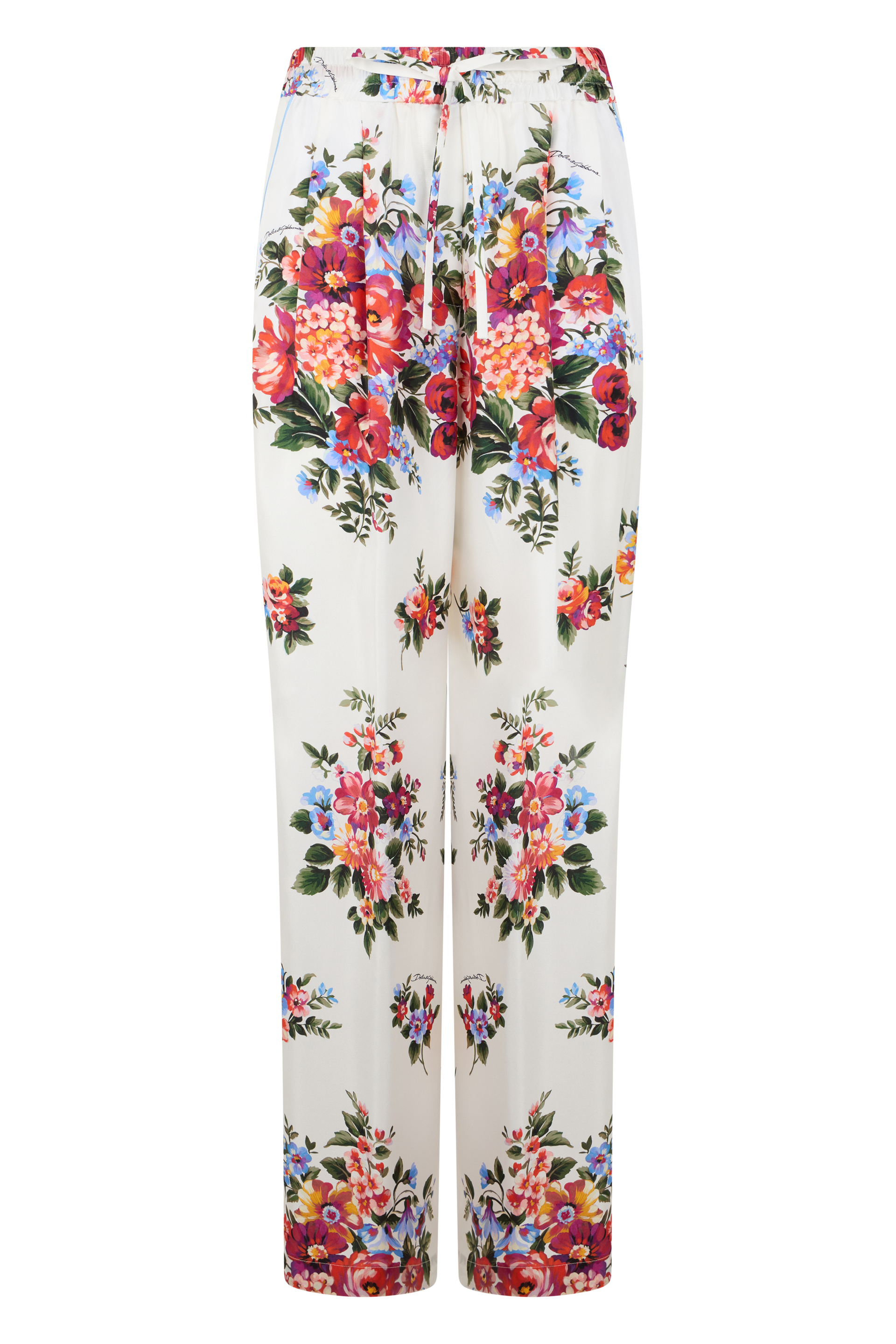 Floral Silk Pants