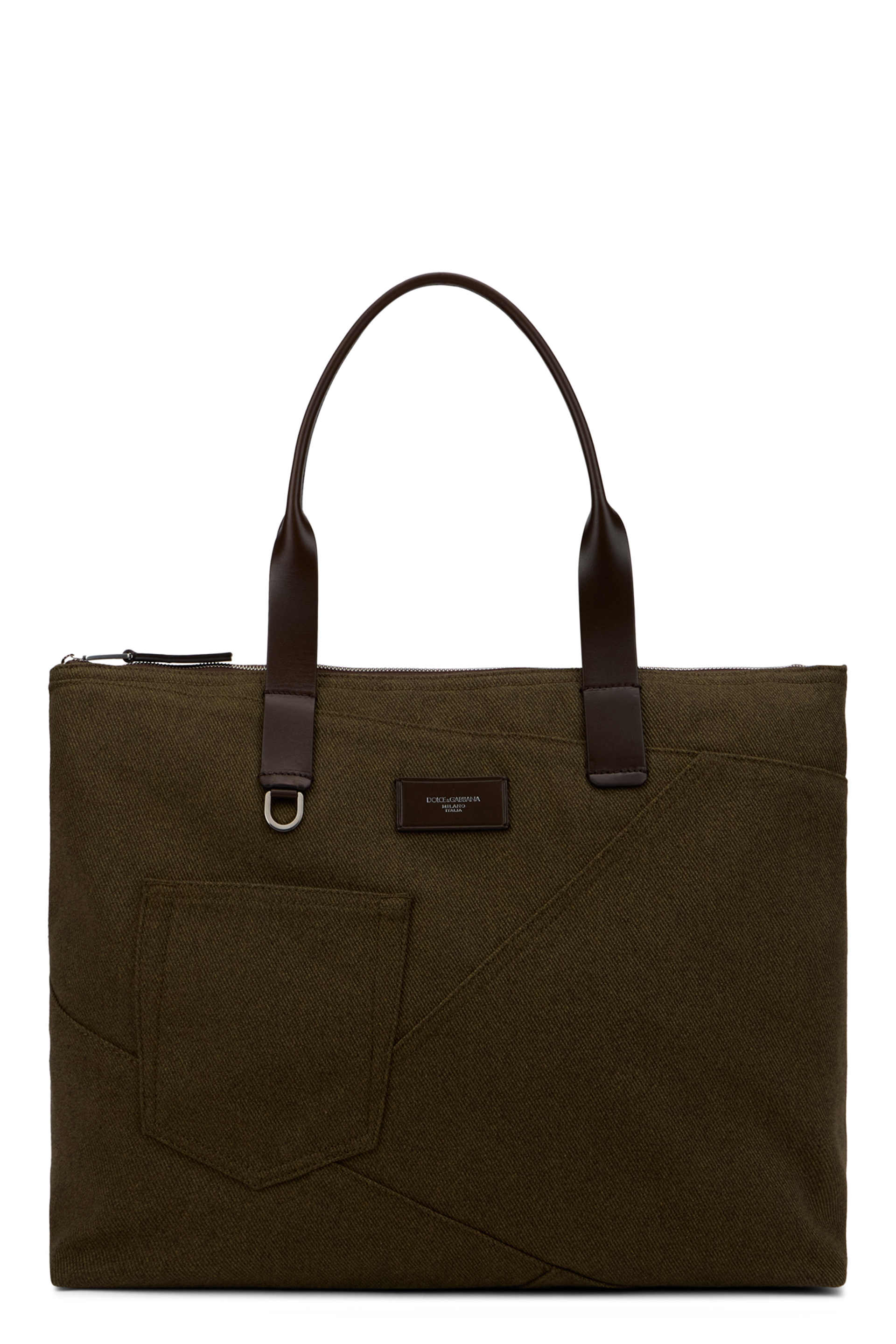 Adamo shopping bag with patchwork