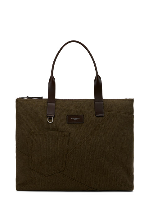 Adamo shopping bag with patchwork