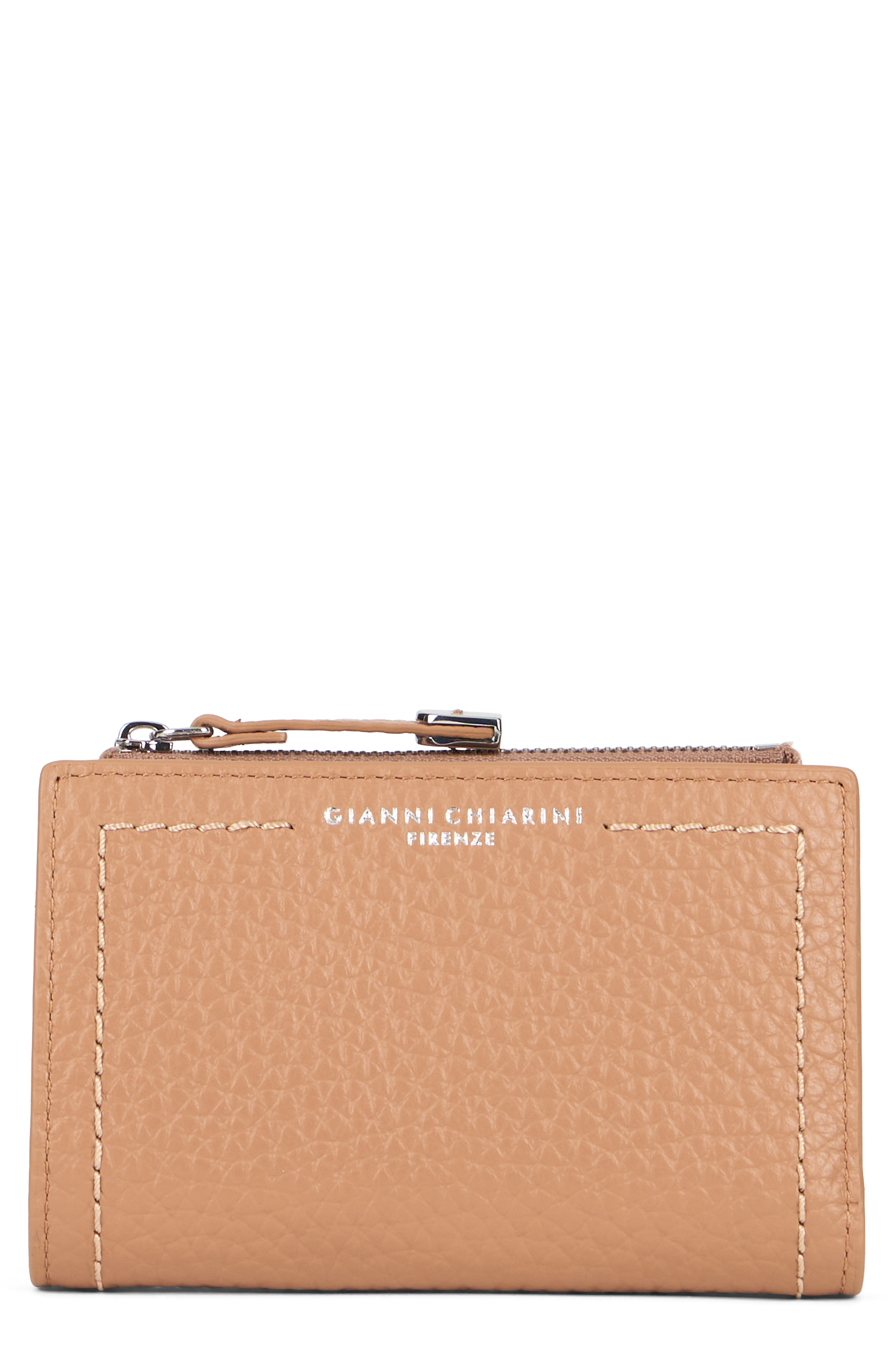Hammered leather wallet