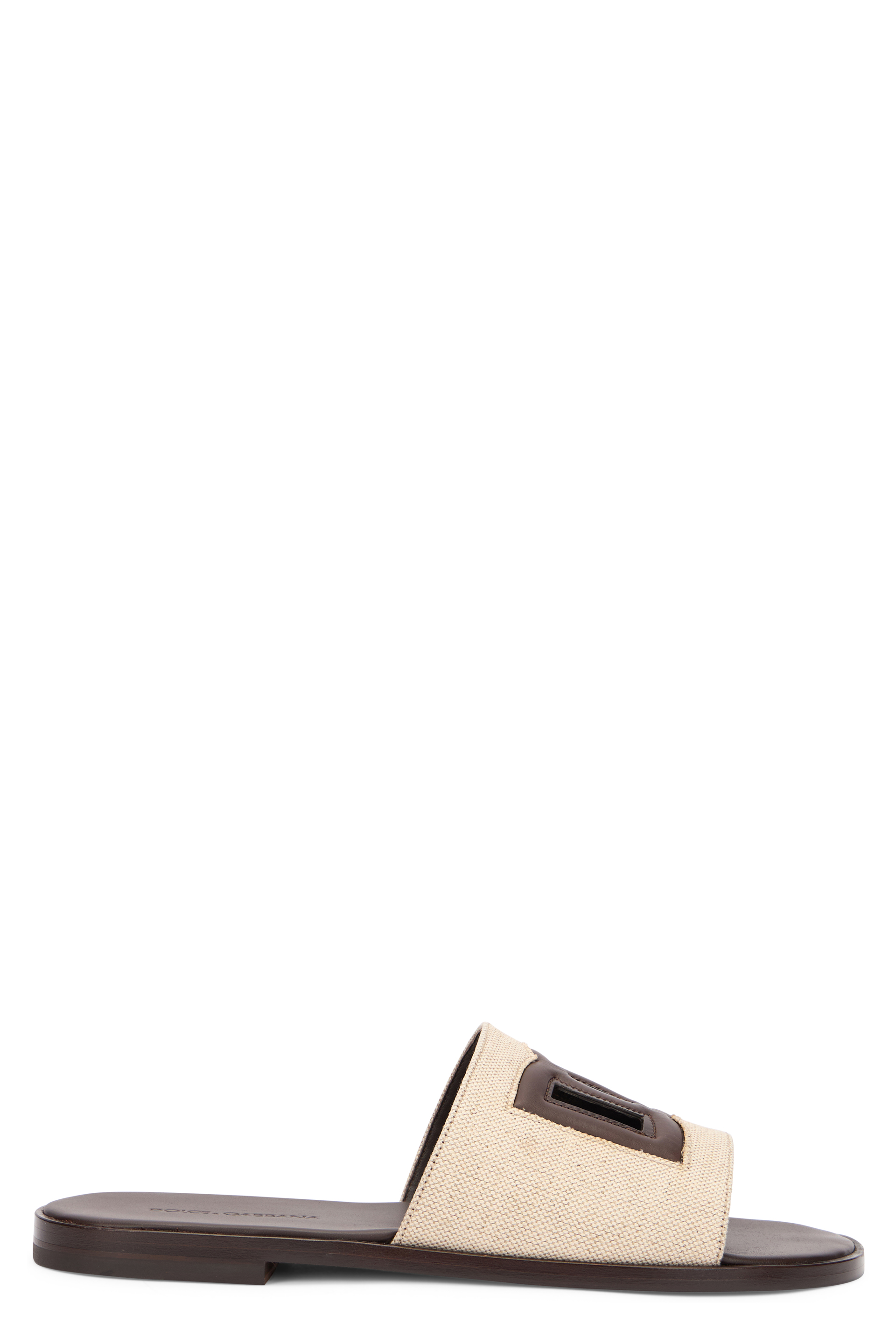 Canvas slippers with logo