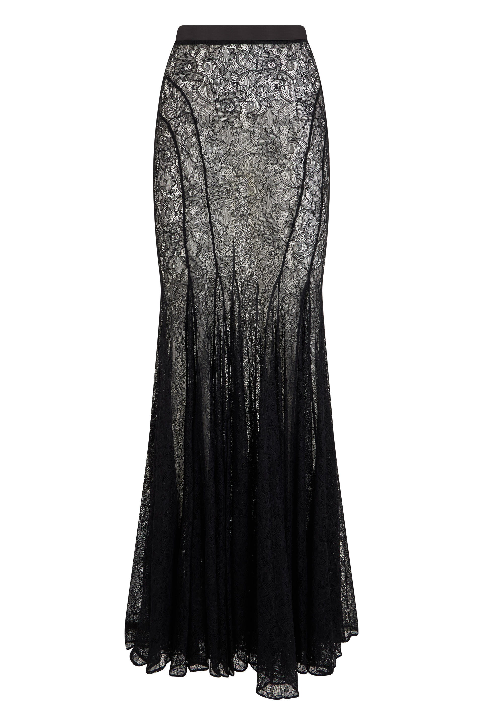 Long lace skirt