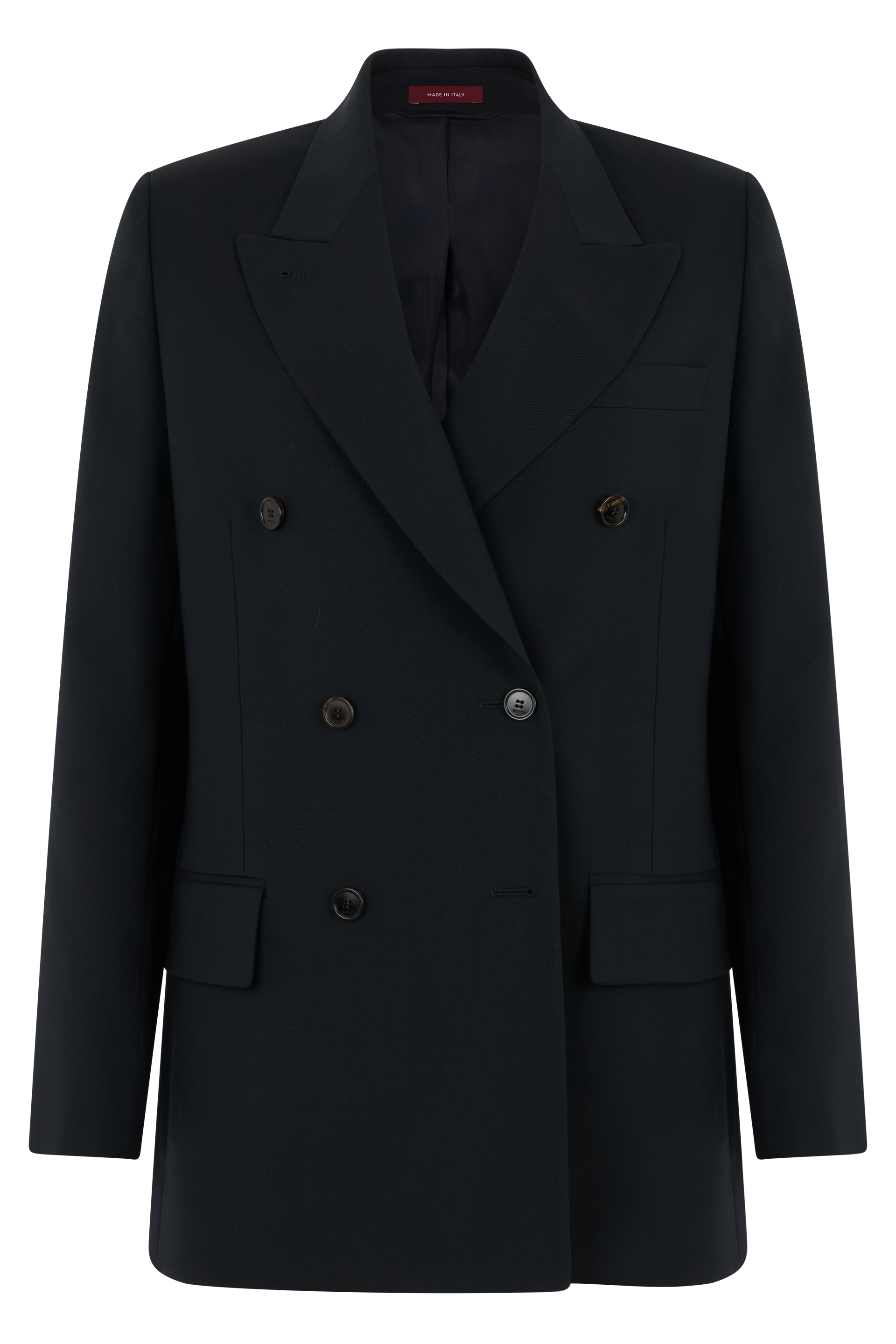 Double-breasted wool blazer