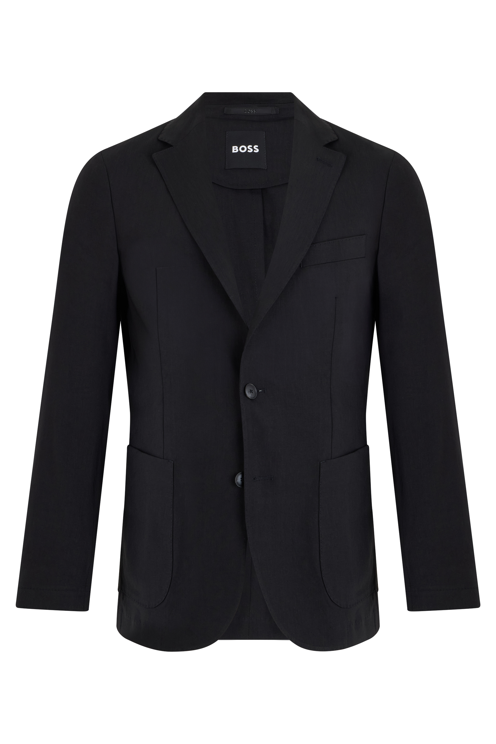 Slim fit blazer in linen blend