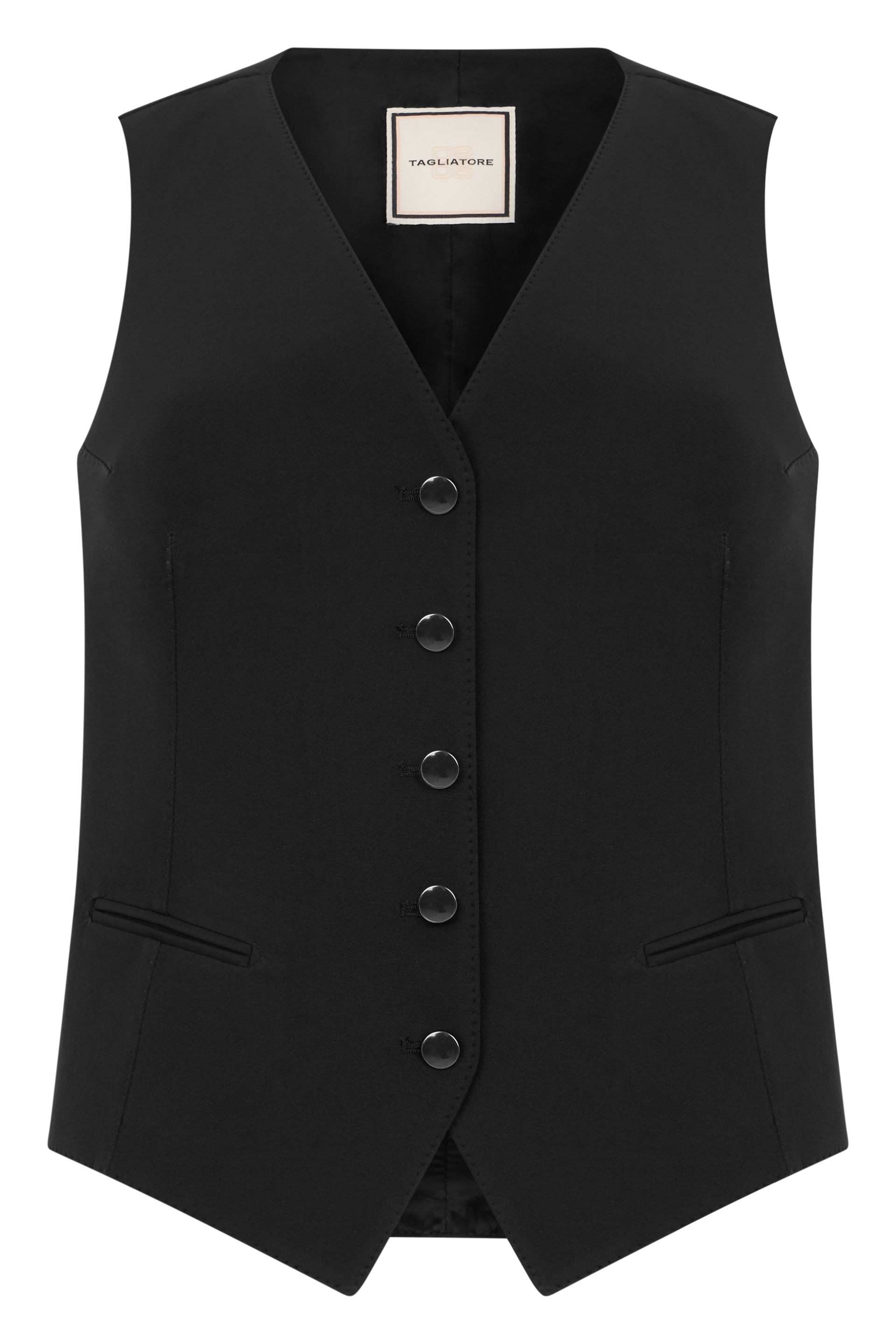 Gilet with buttons