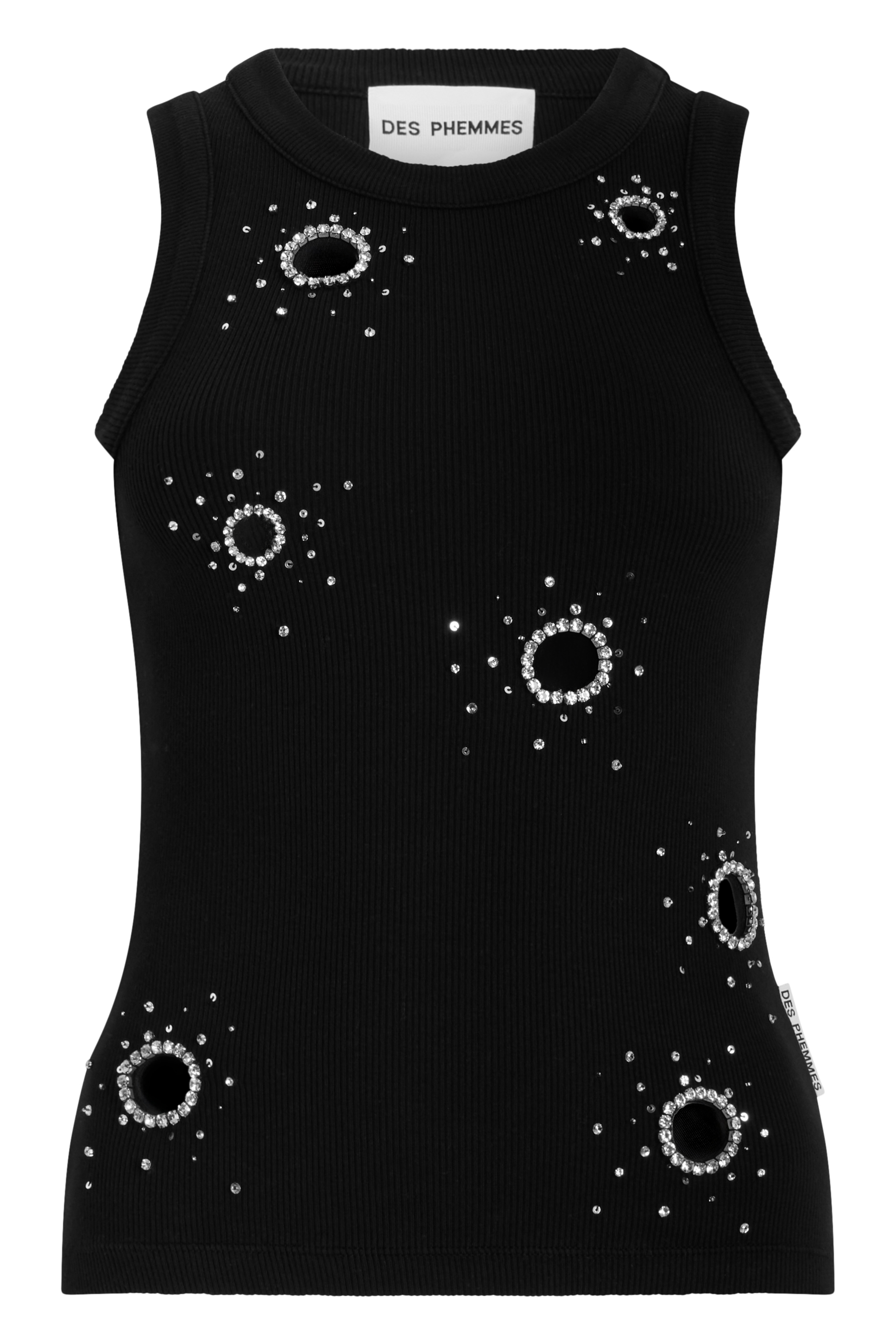 Top in cotton rib