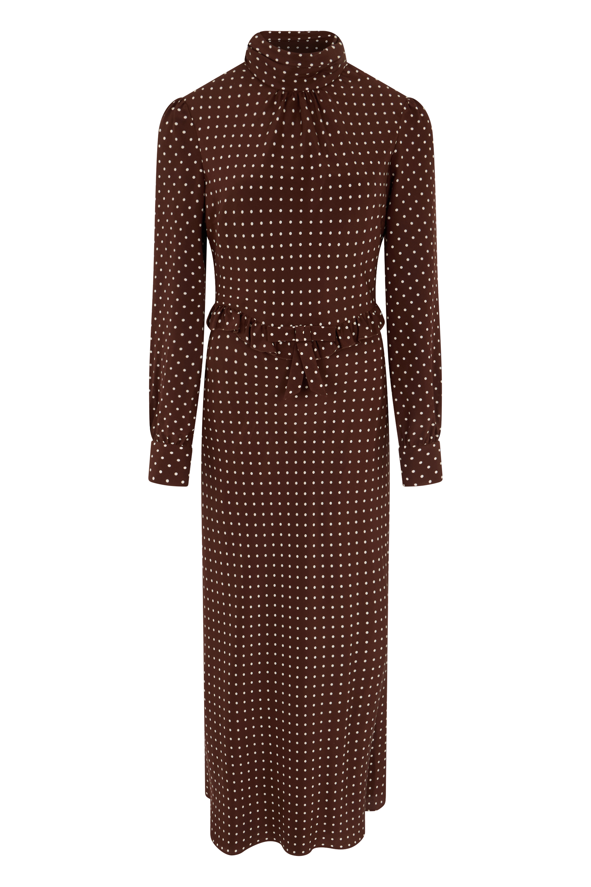 Silk dress with dots
