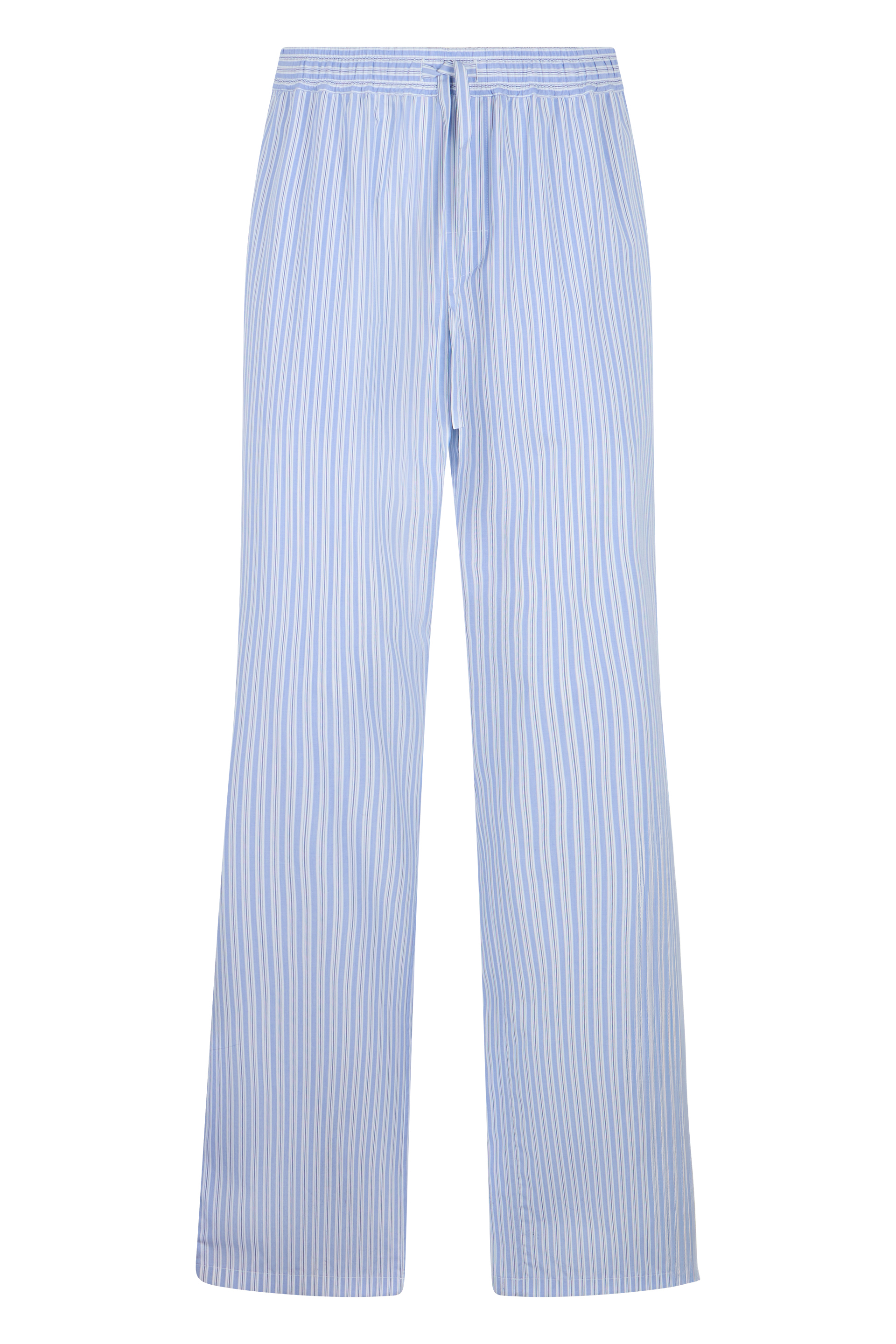 Pajama pants in embroidered poplin