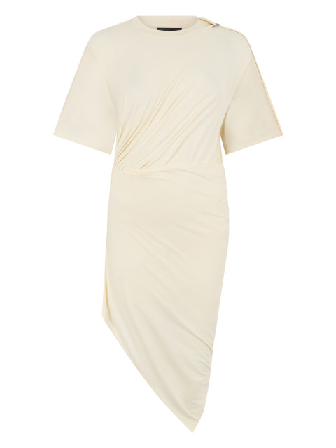 Asymmetric dress in cotton