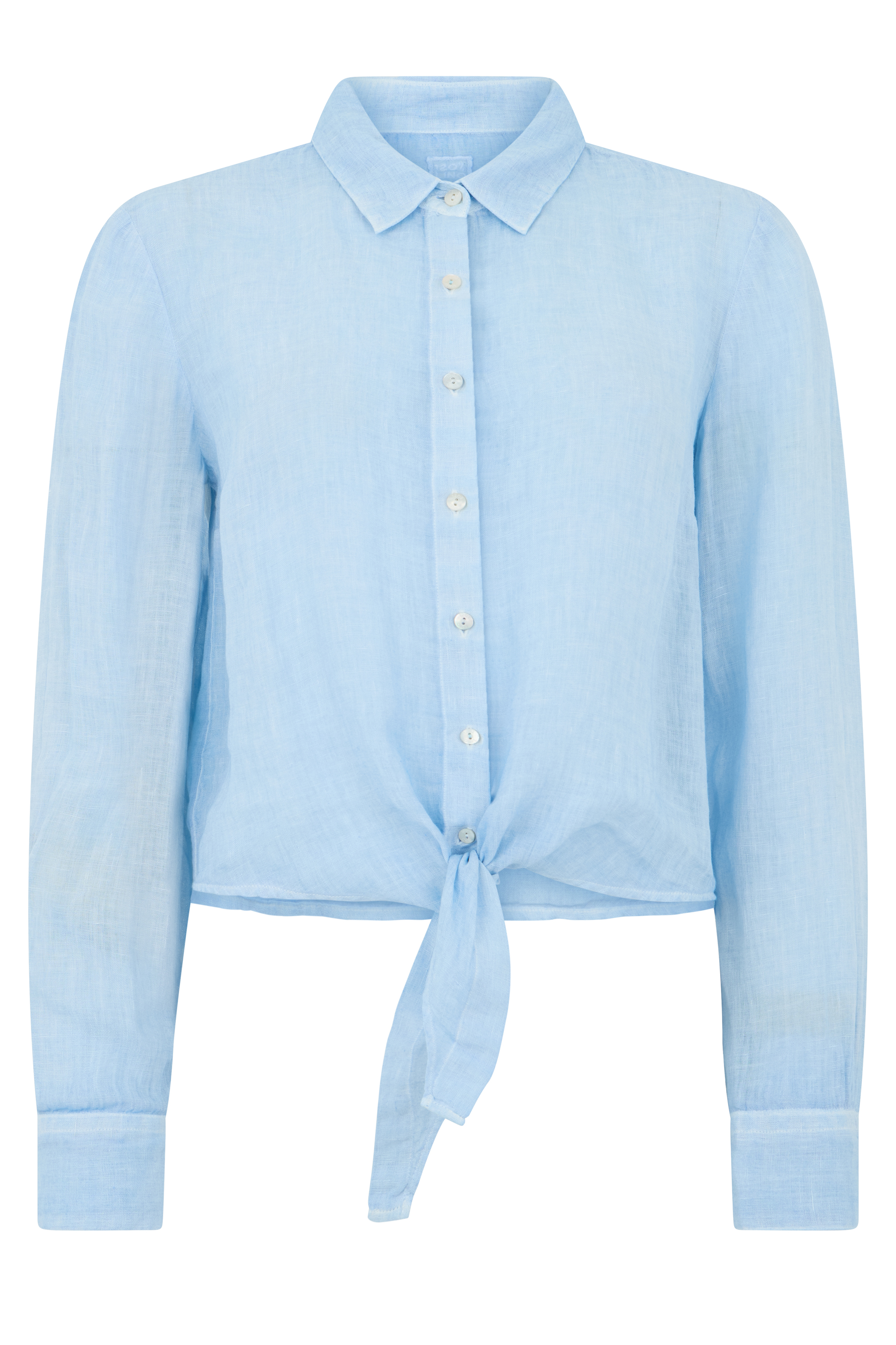 Short linen shirt