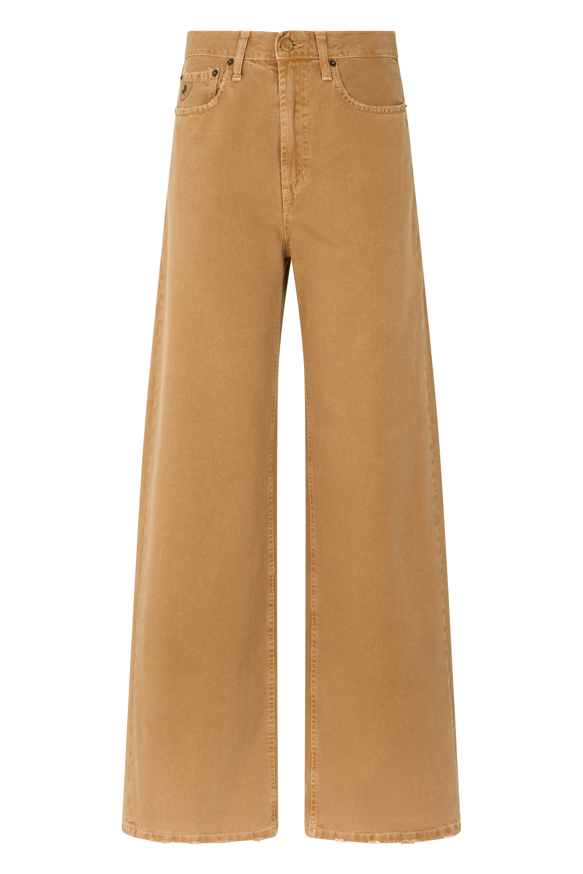 Wide cotton jeans