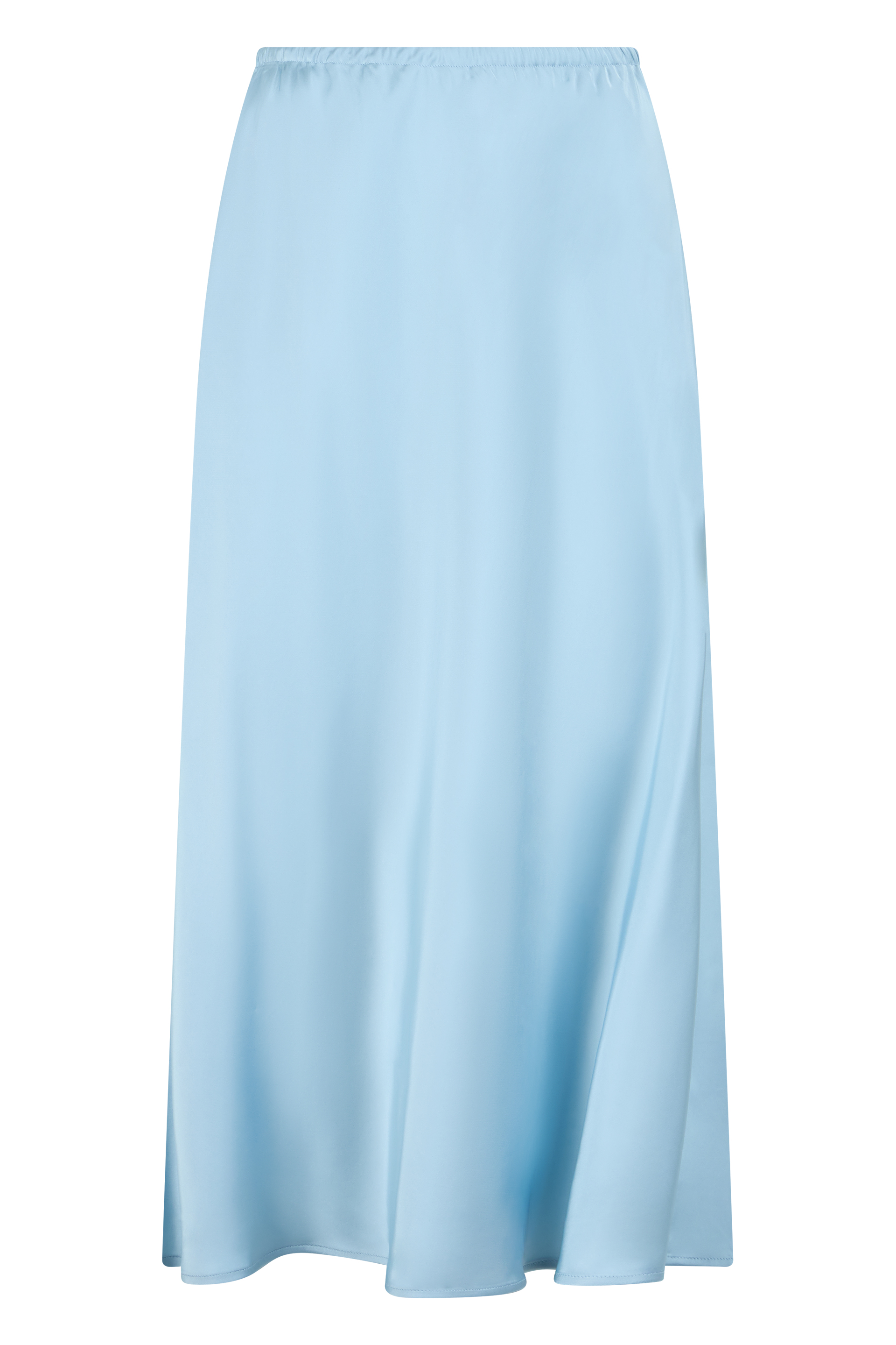 Long satin skirt