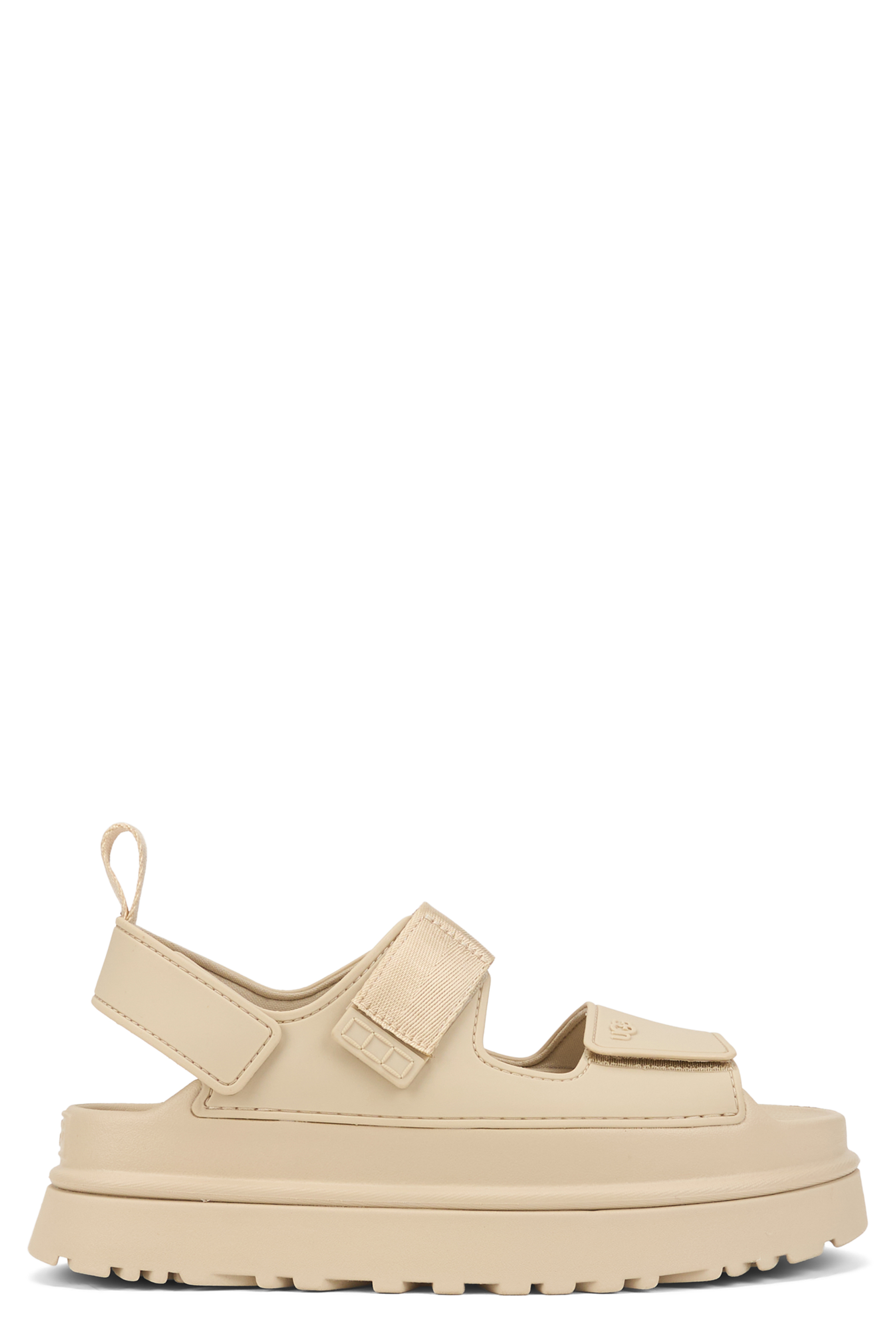 GoldenGlow sandals with Plateau