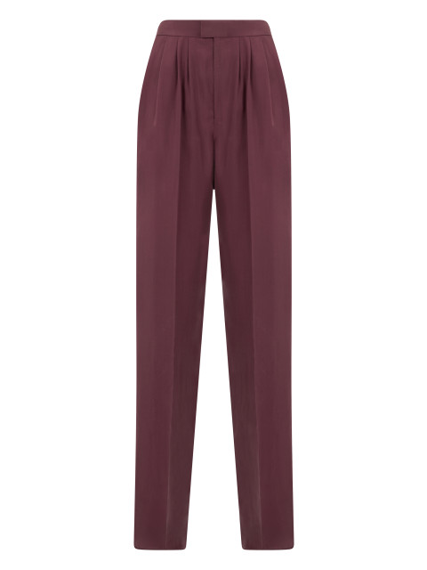 Tailored silk pants