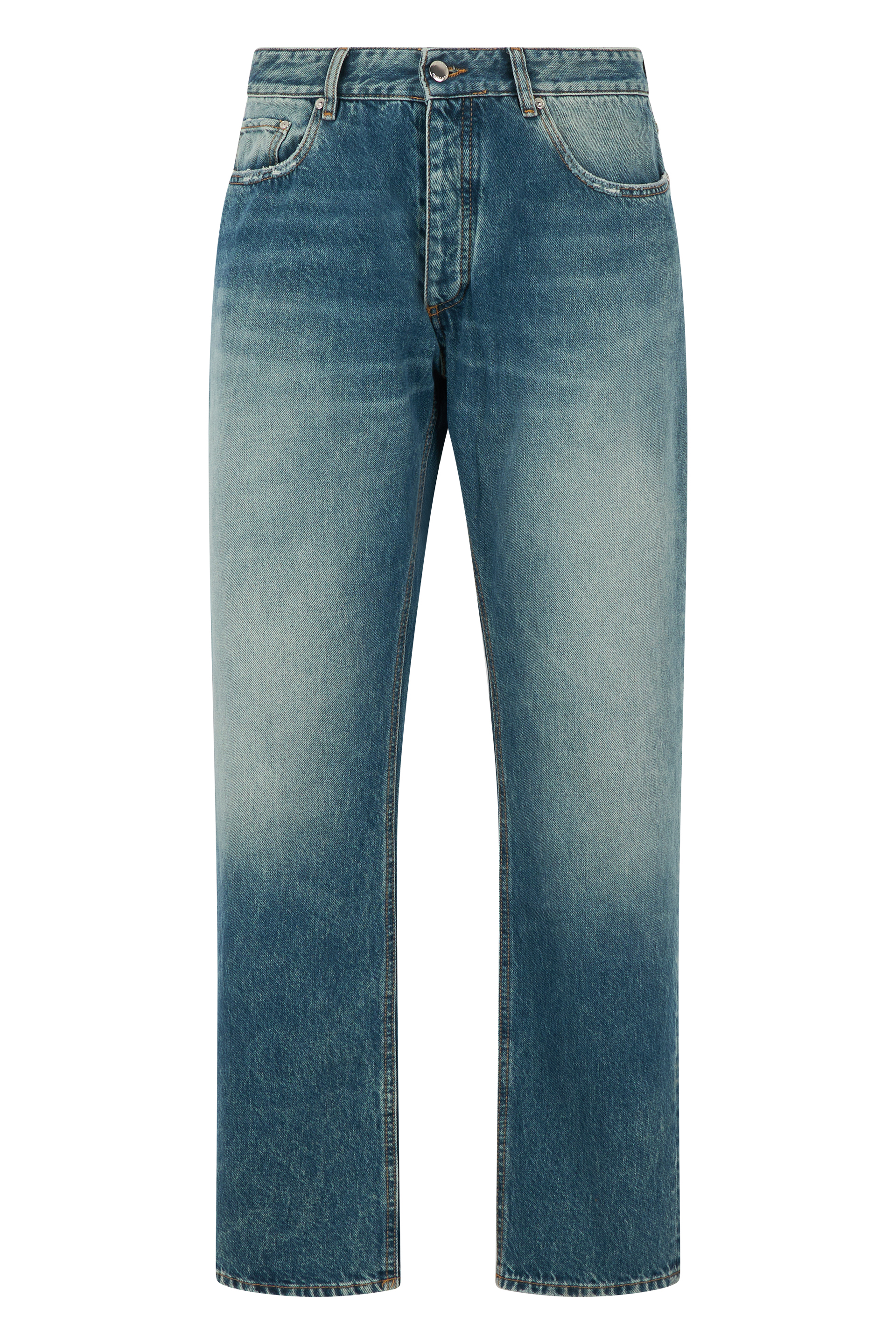Straight cotton jeans
