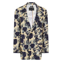 Floral blazer in cotton