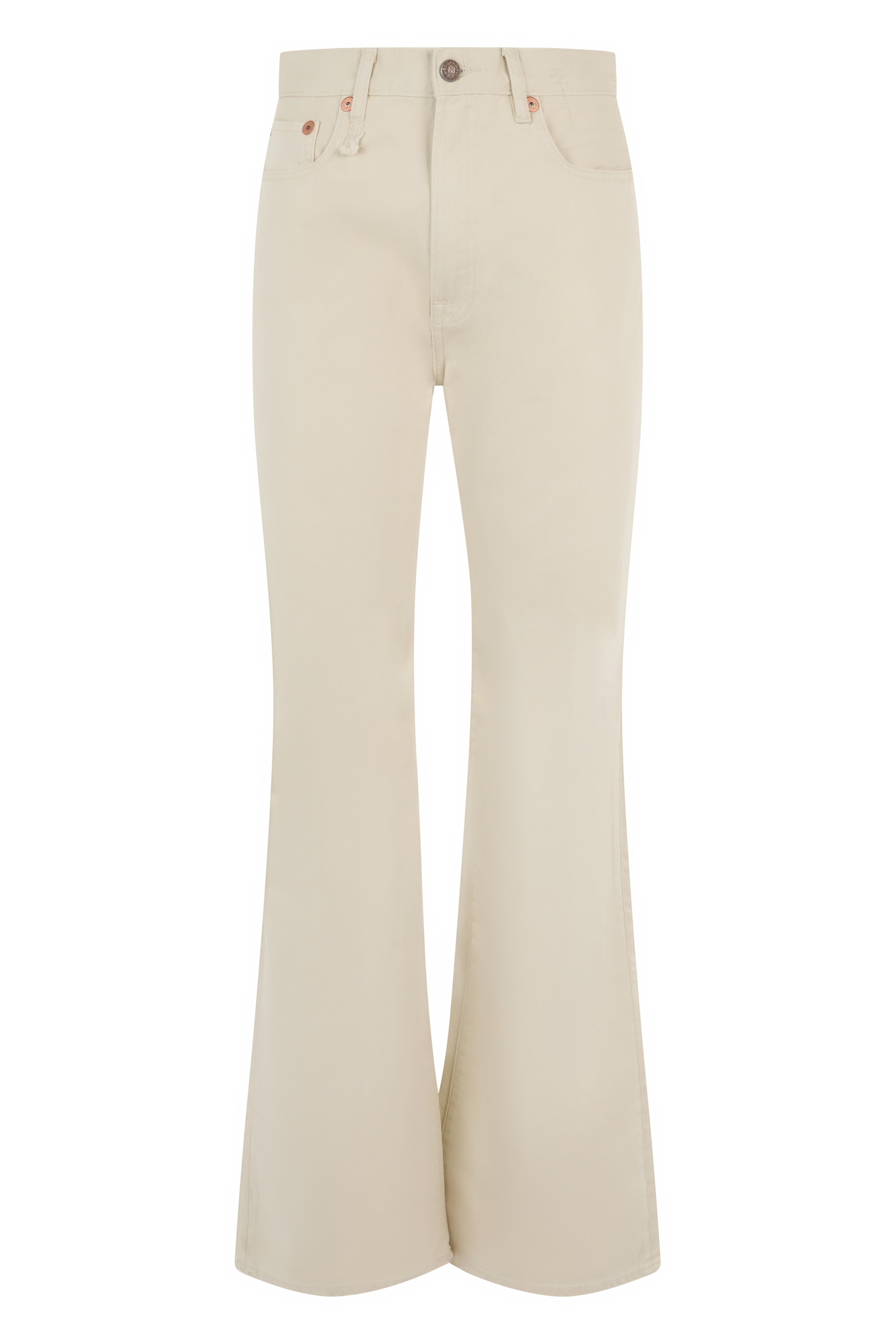 Bell-bottom jeans in cotton