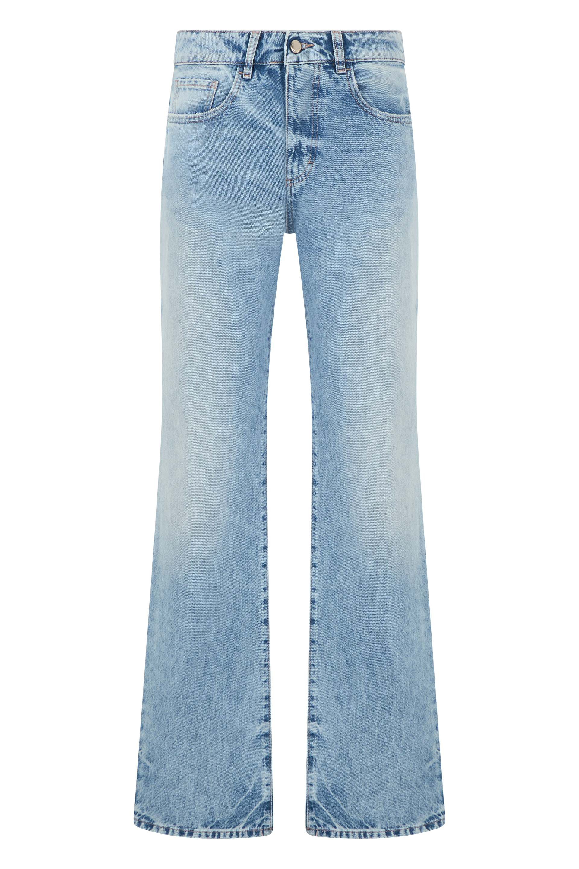 Elephant leg jeans in cotton