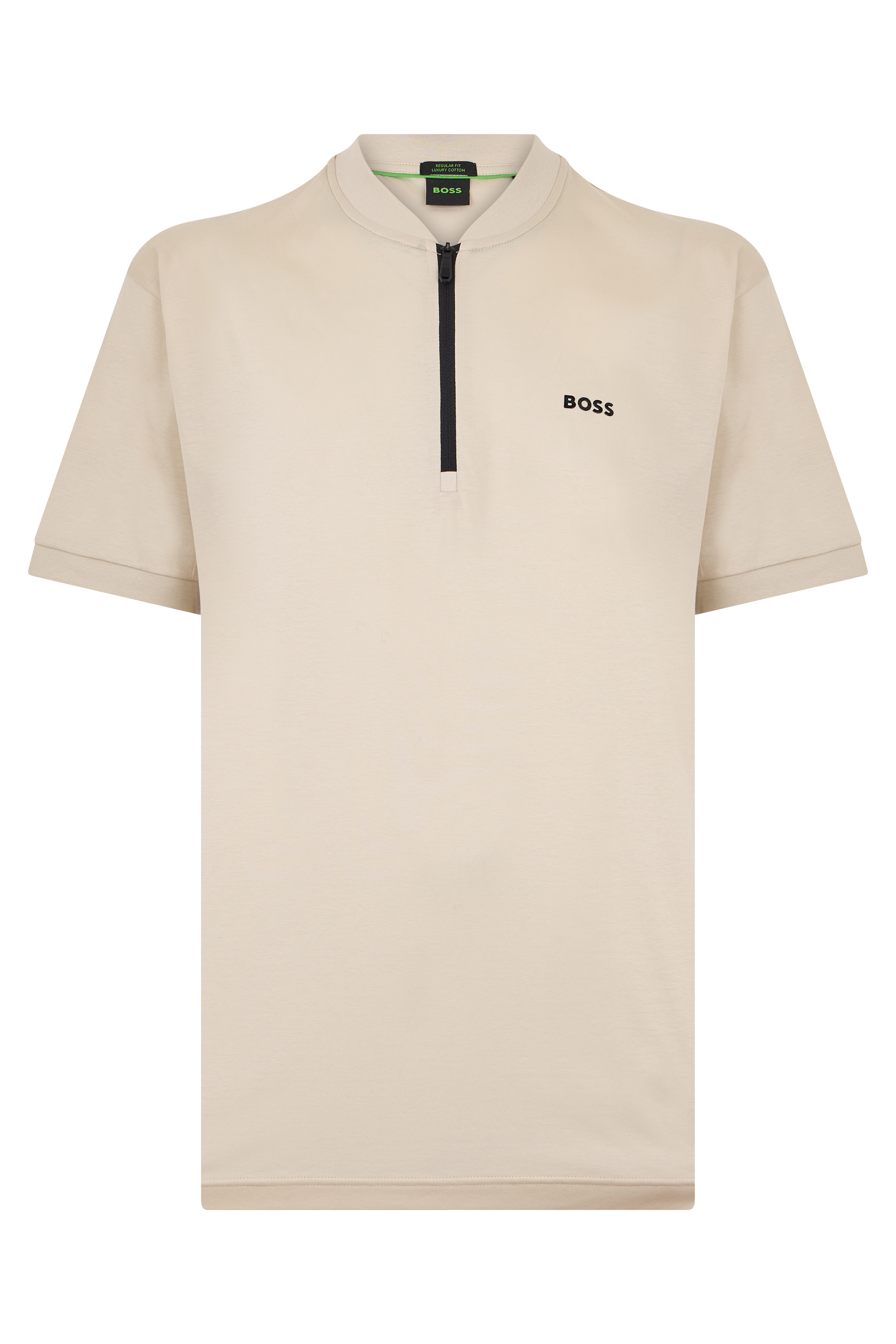 T-shirt with zip collar