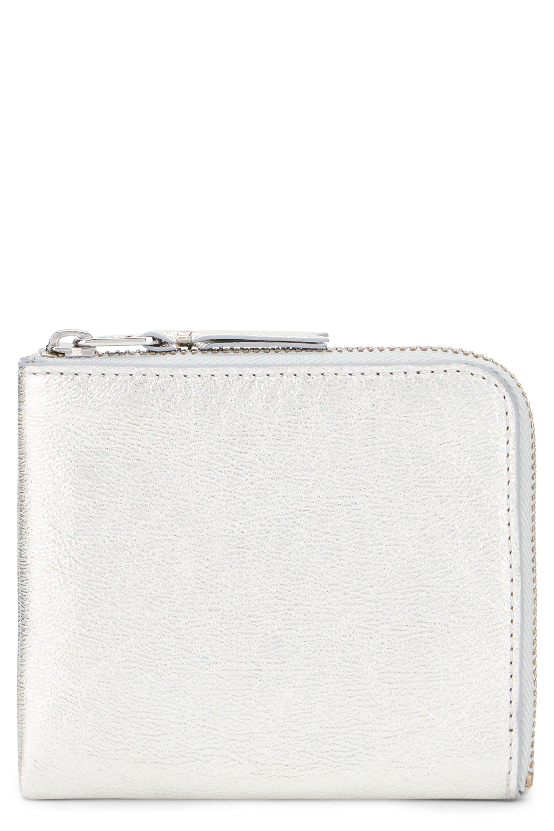 Compact wallet with zipper