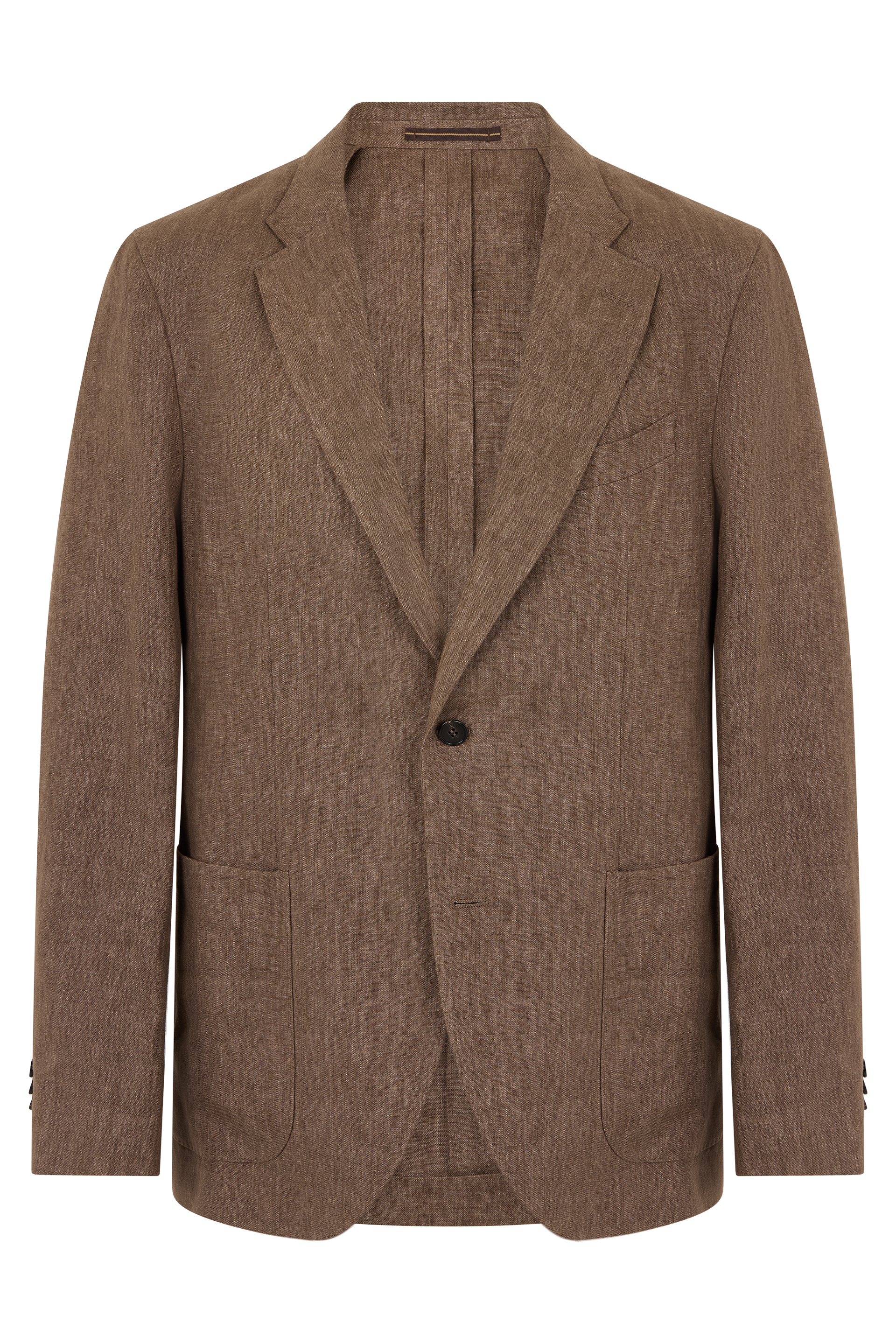 Linen single-breasted jacket