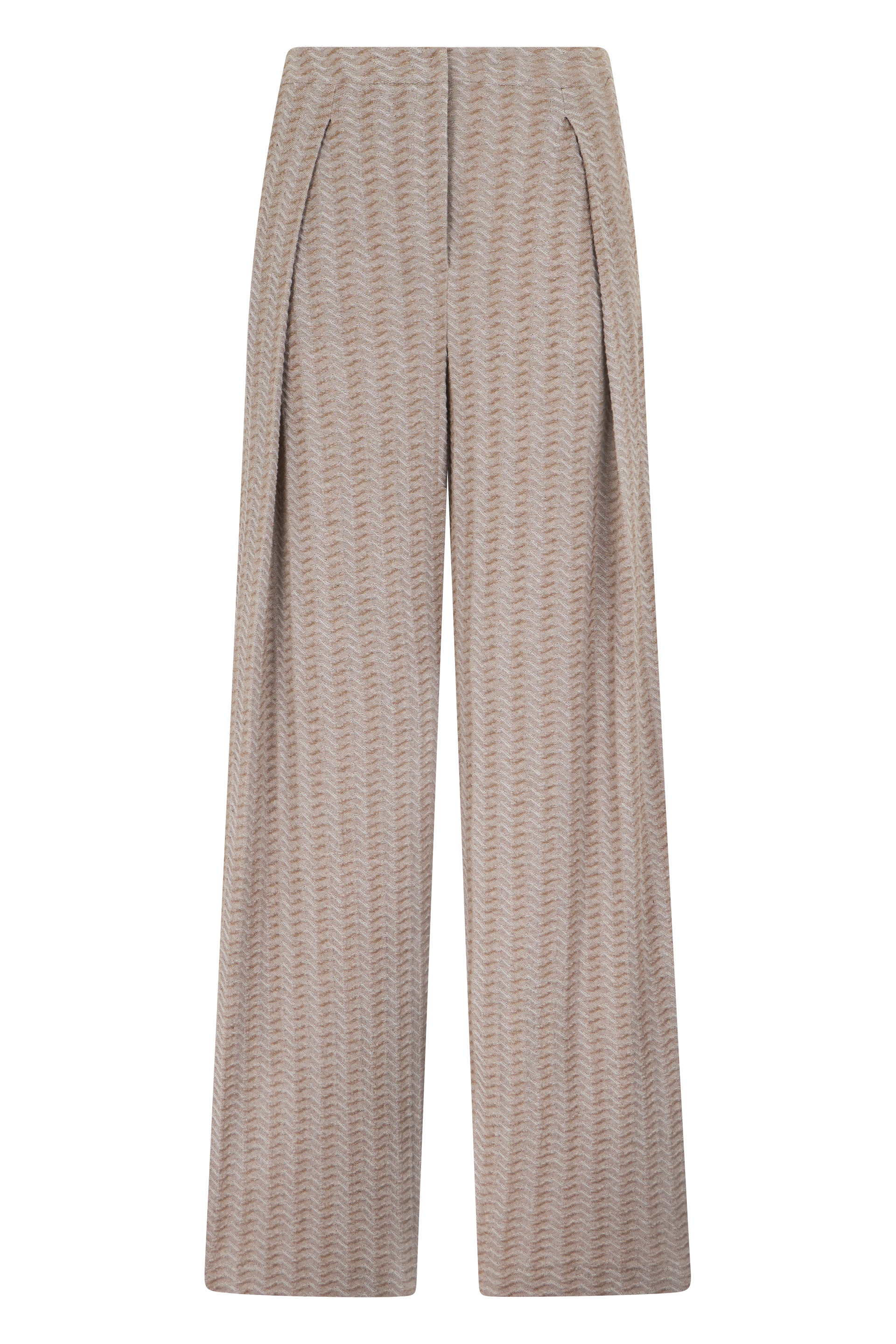 Jacquard knit pants