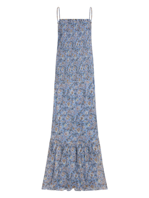 Long dress with floral print