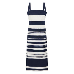 Striped midi dress