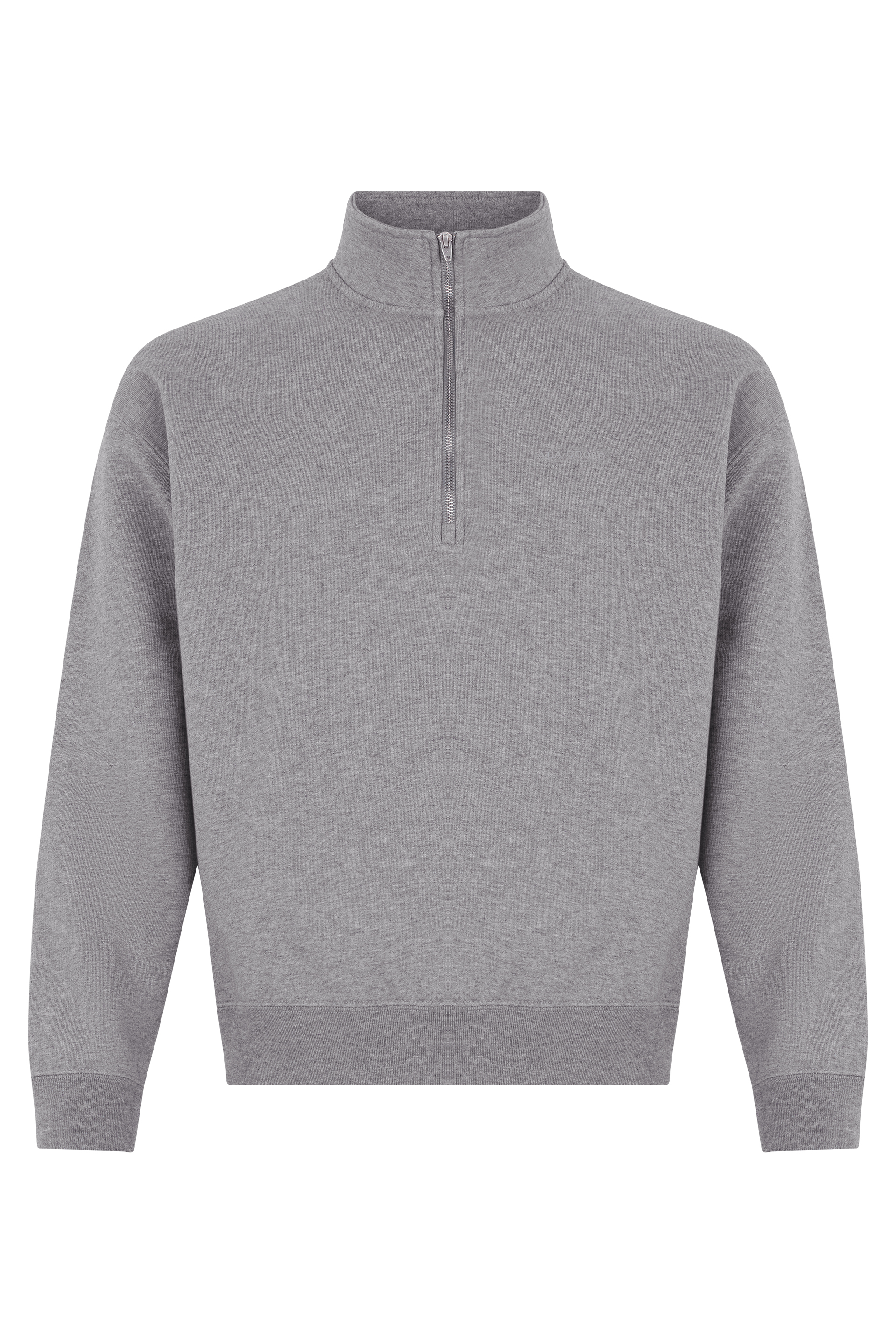 Zip collar sweatshirt