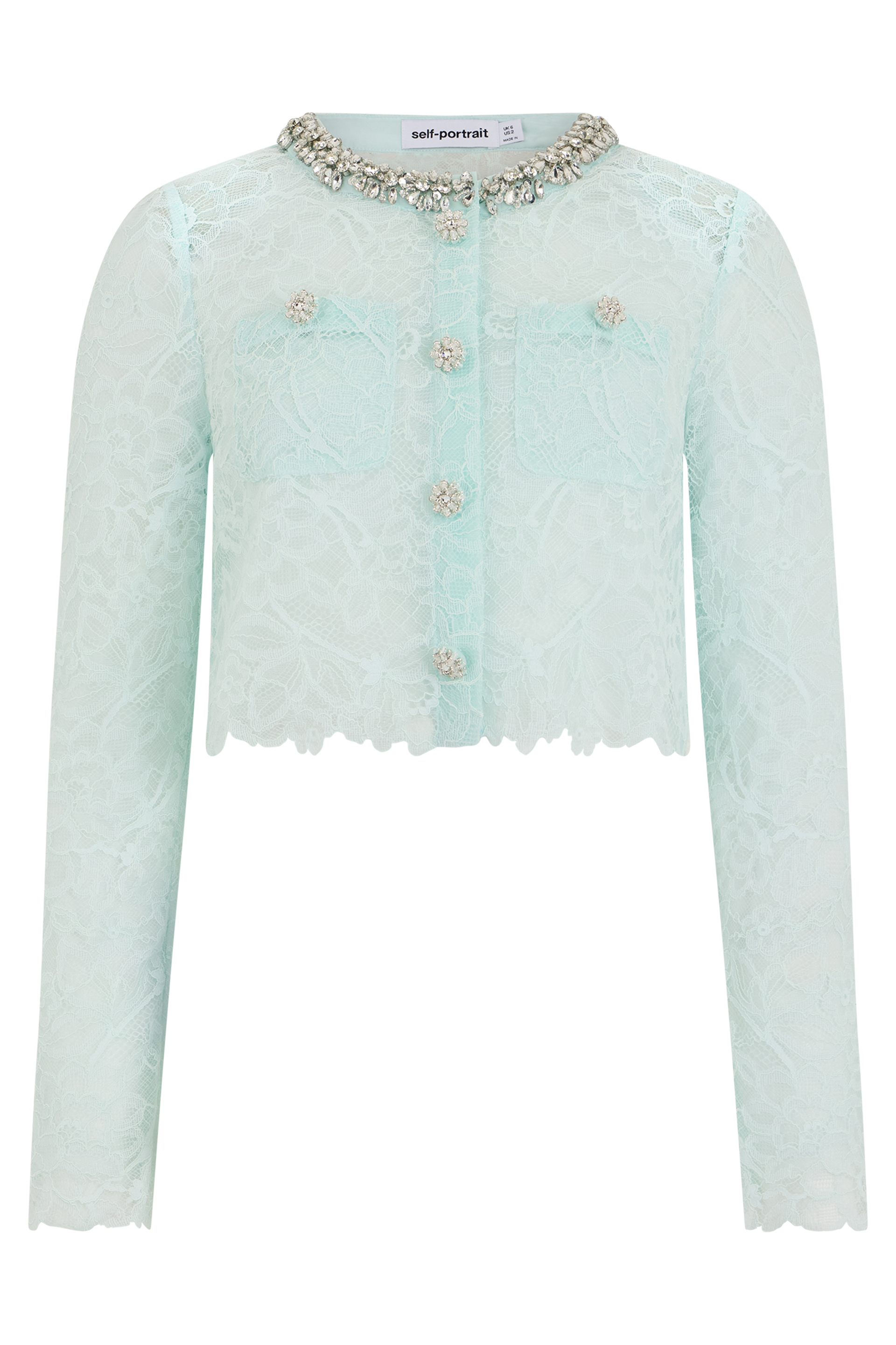 Lace cropped jacket
