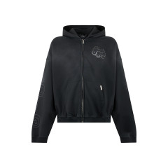 Hooded sweatshirt with zip