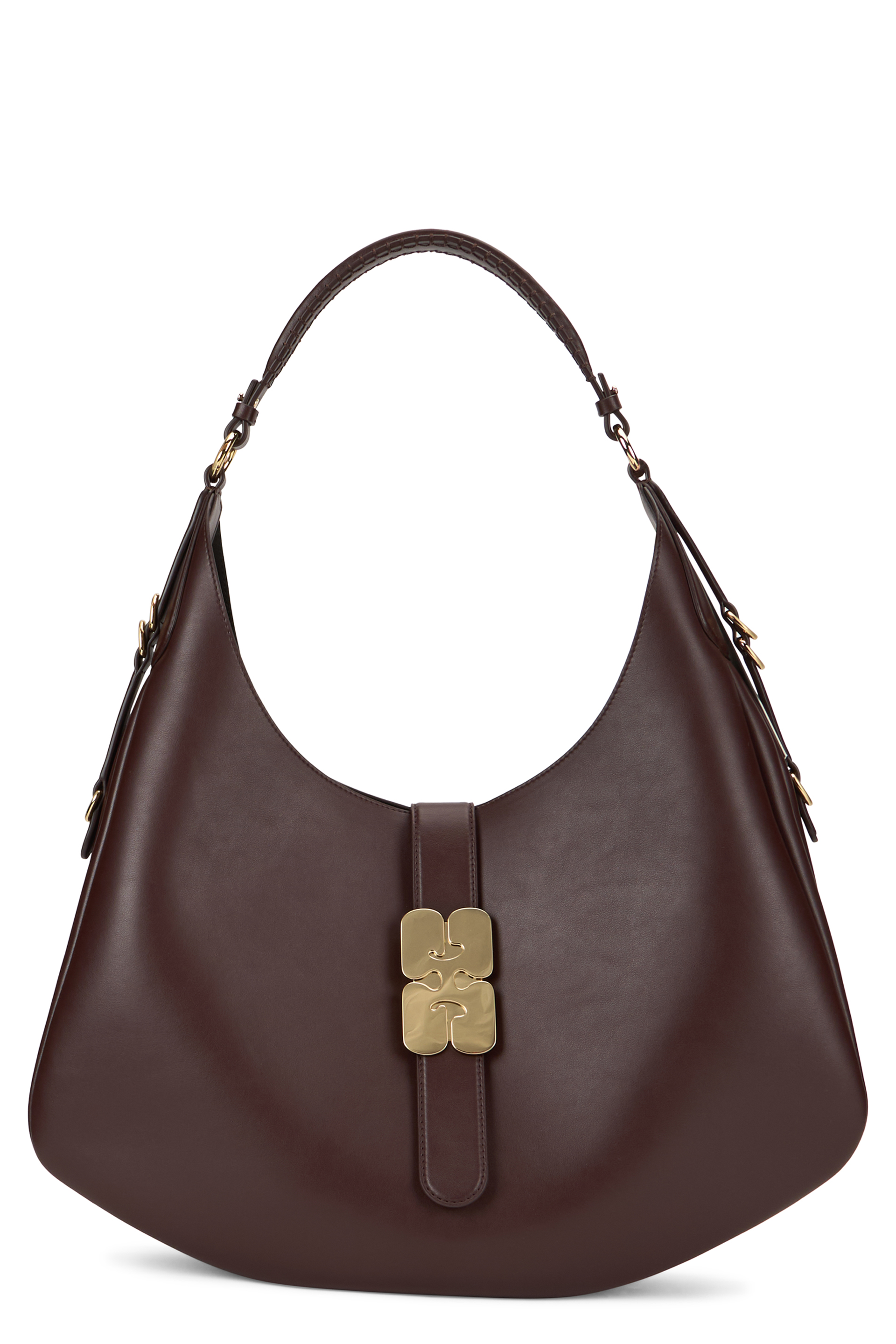 Brown leather bag, elegance and comfort