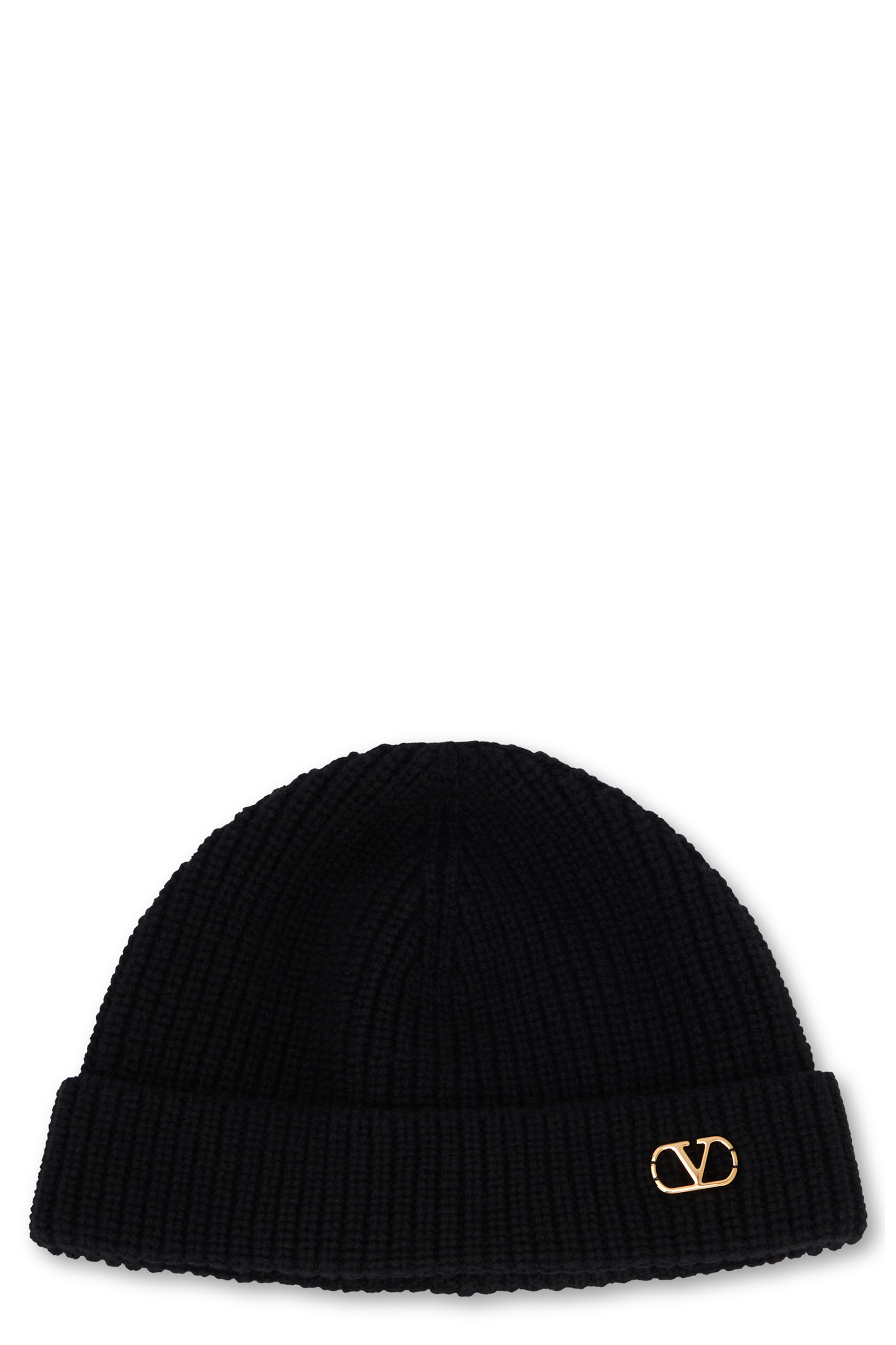 Knit hat with logo