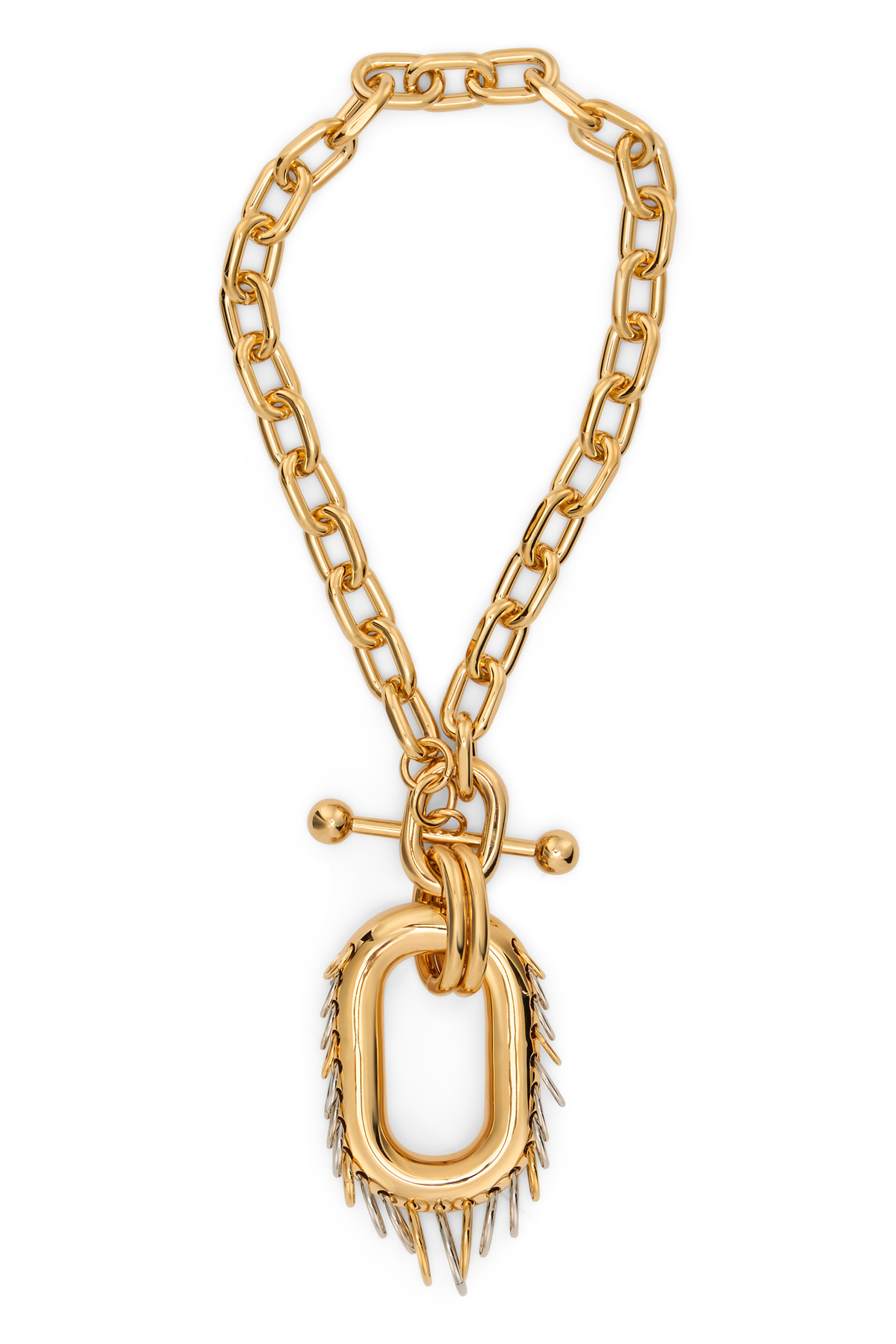 Punk XL metal link necklace